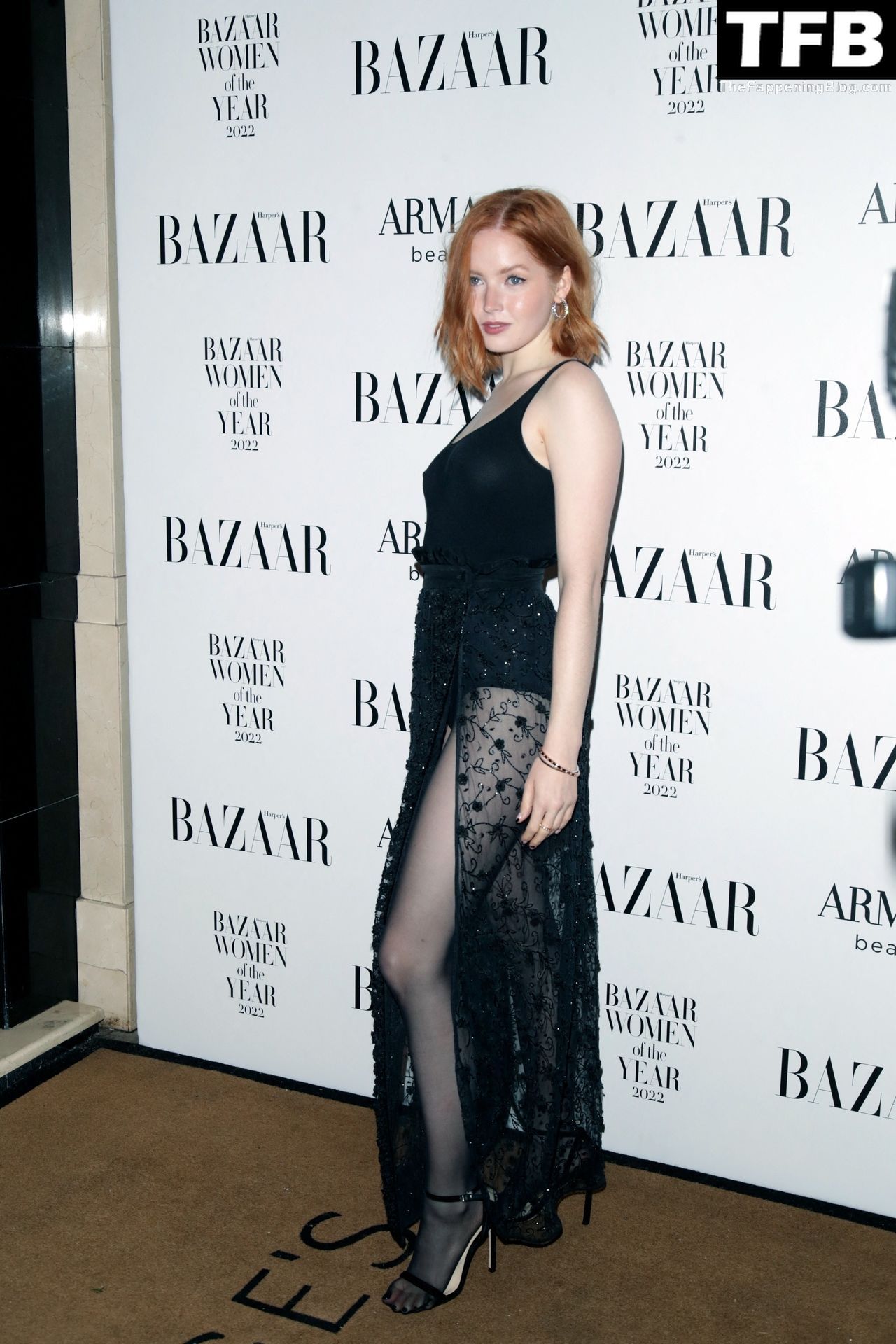 Ellie Bamber See Through Nudity The Fappening Blog 2 - Ellie Bamber Flashes Her Nude Breasts at the 2022 Harper’s Bazaar Women of the Year Awards (15 Photos)