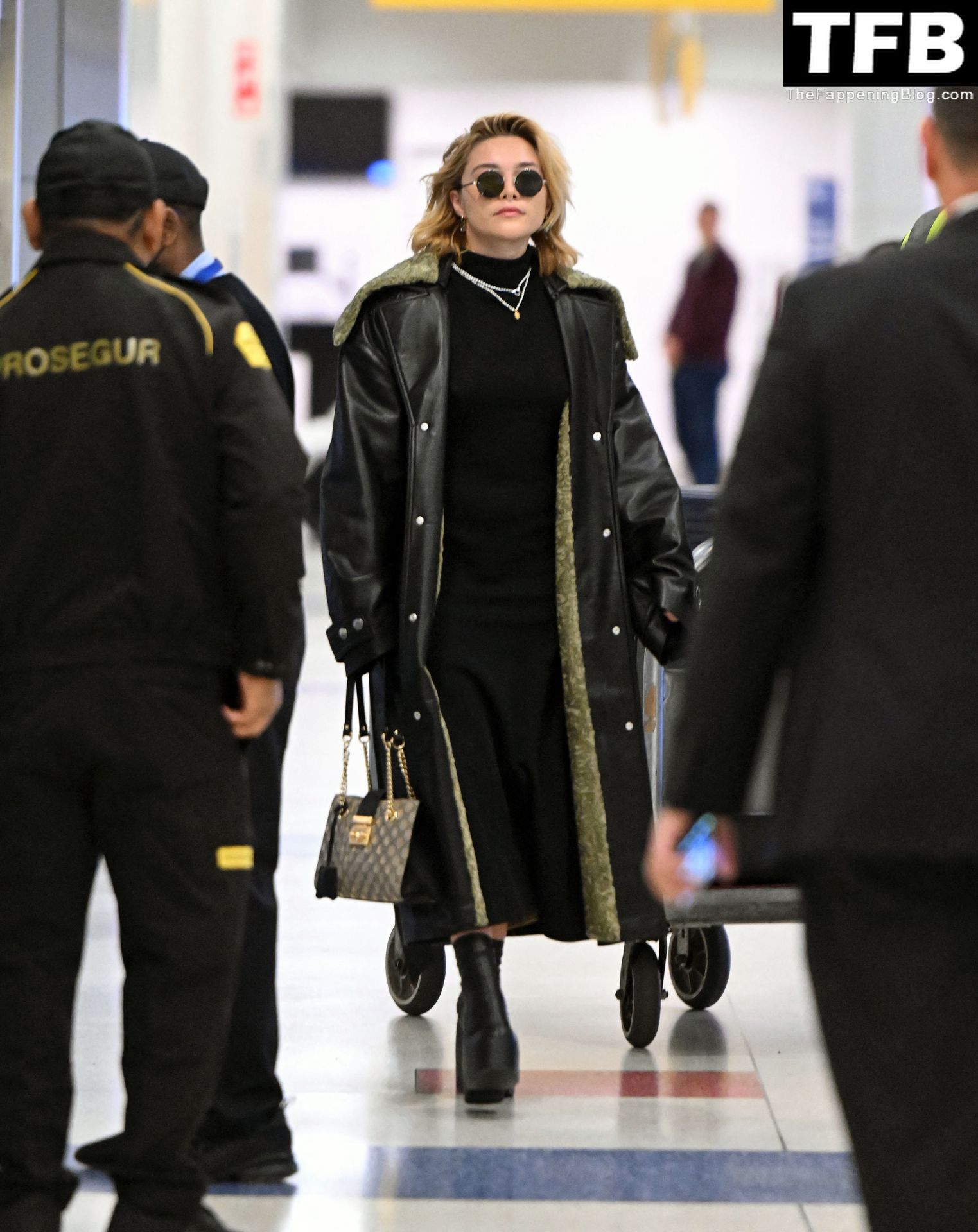 Florence Pugh Pokies The Fappening Blog 15 - Florence Pugh Shows Off Her Pokies at JFK airport in NYC (31 Photos)