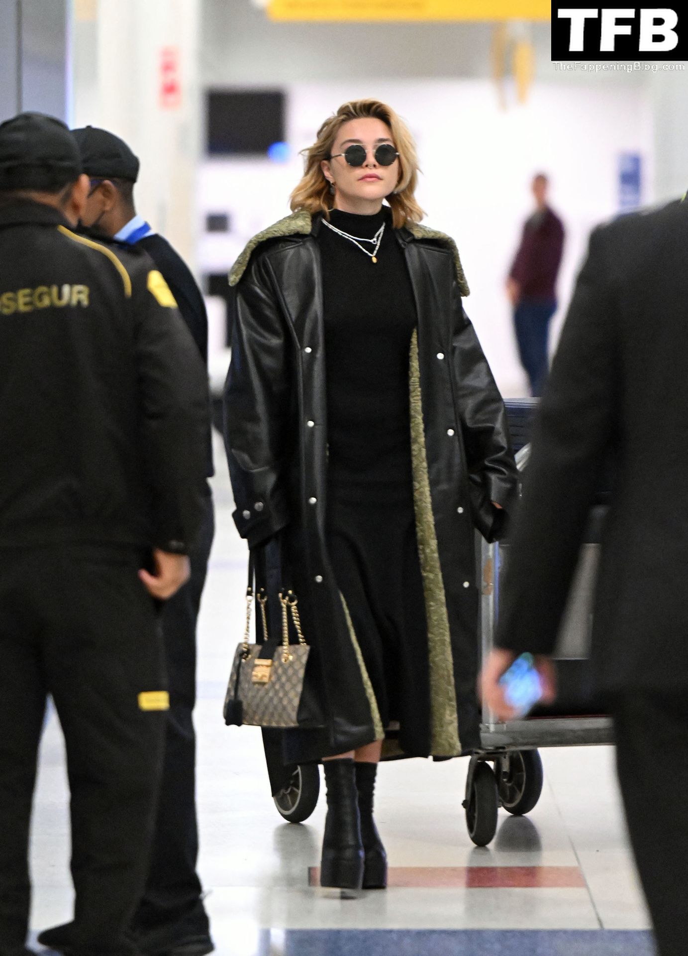 Florence Pugh Pokies The Fappening Blog 17 - Florence Pugh Shows Off Her Pokies at JFK airport in NYC (31 Photos)