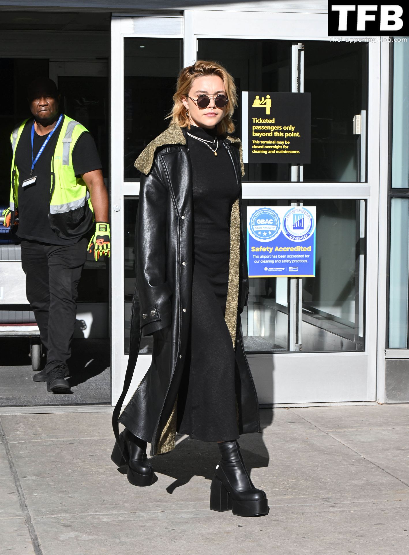 Florence Pugh Pokies The Fappening Blog 18 - Florence Pugh Shows Off Her Pokies at JFK airport in NYC (31 Photos)