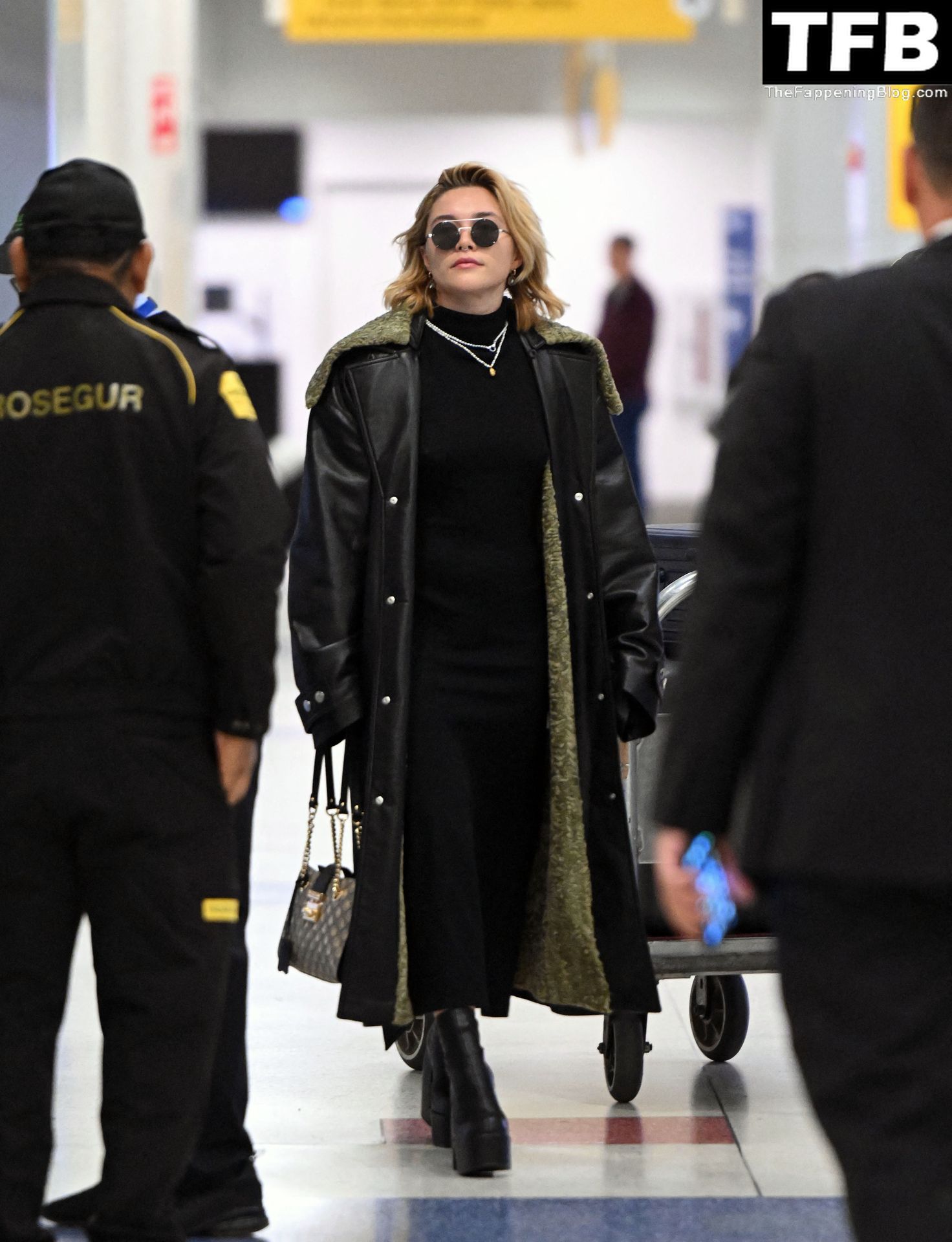 Florence Pugh Pokies The Fappening Blog 19 - Florence Pugh Shows Off Her Pokies at JFK airport in NYC (31 Photos)