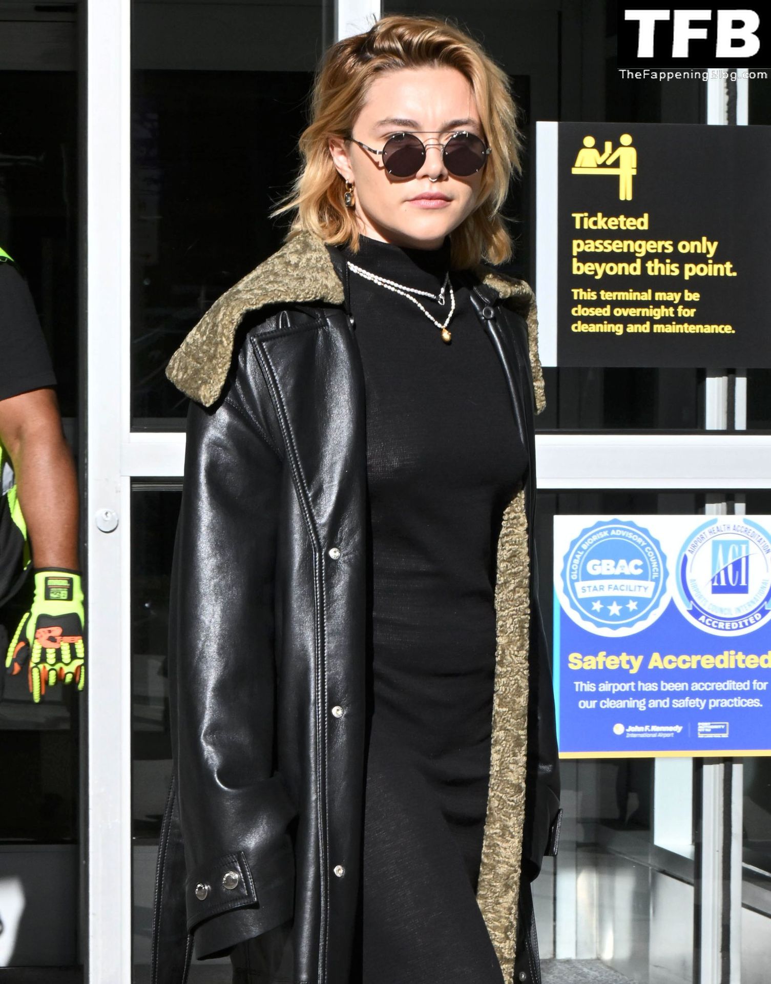 Florence Pugh Pokies The Fappening Blog 28 - Florence Pugh Shows Off Her Pokies at JFK airport in NYC (31 Photos)