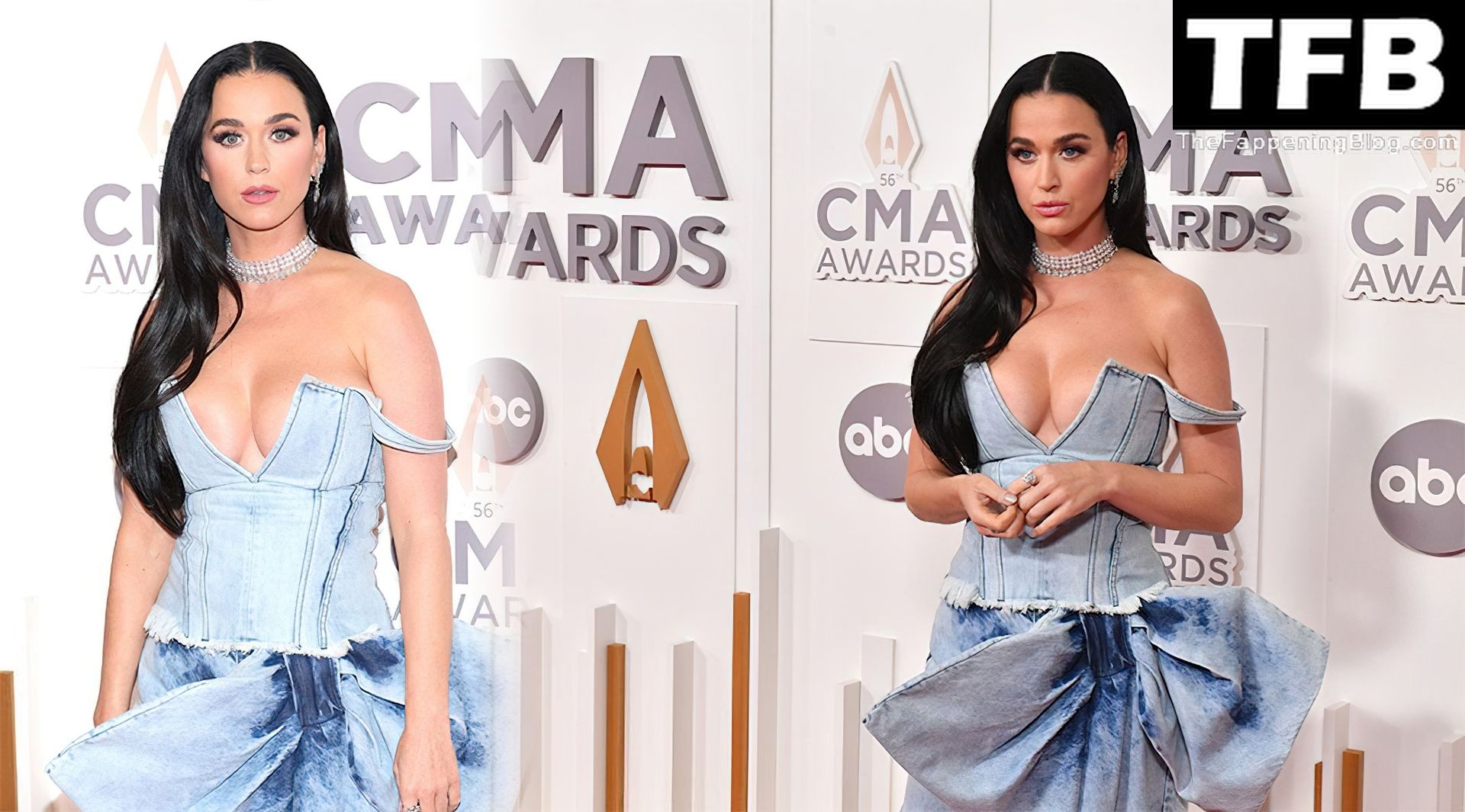 Katy Perry Gorgeous Boobs in Cleavage 1 thefappeningblog.com  - Katy Perry Shows Off Her Sexy Boobs at the 56th Annual CMA Awards (27 Photos)