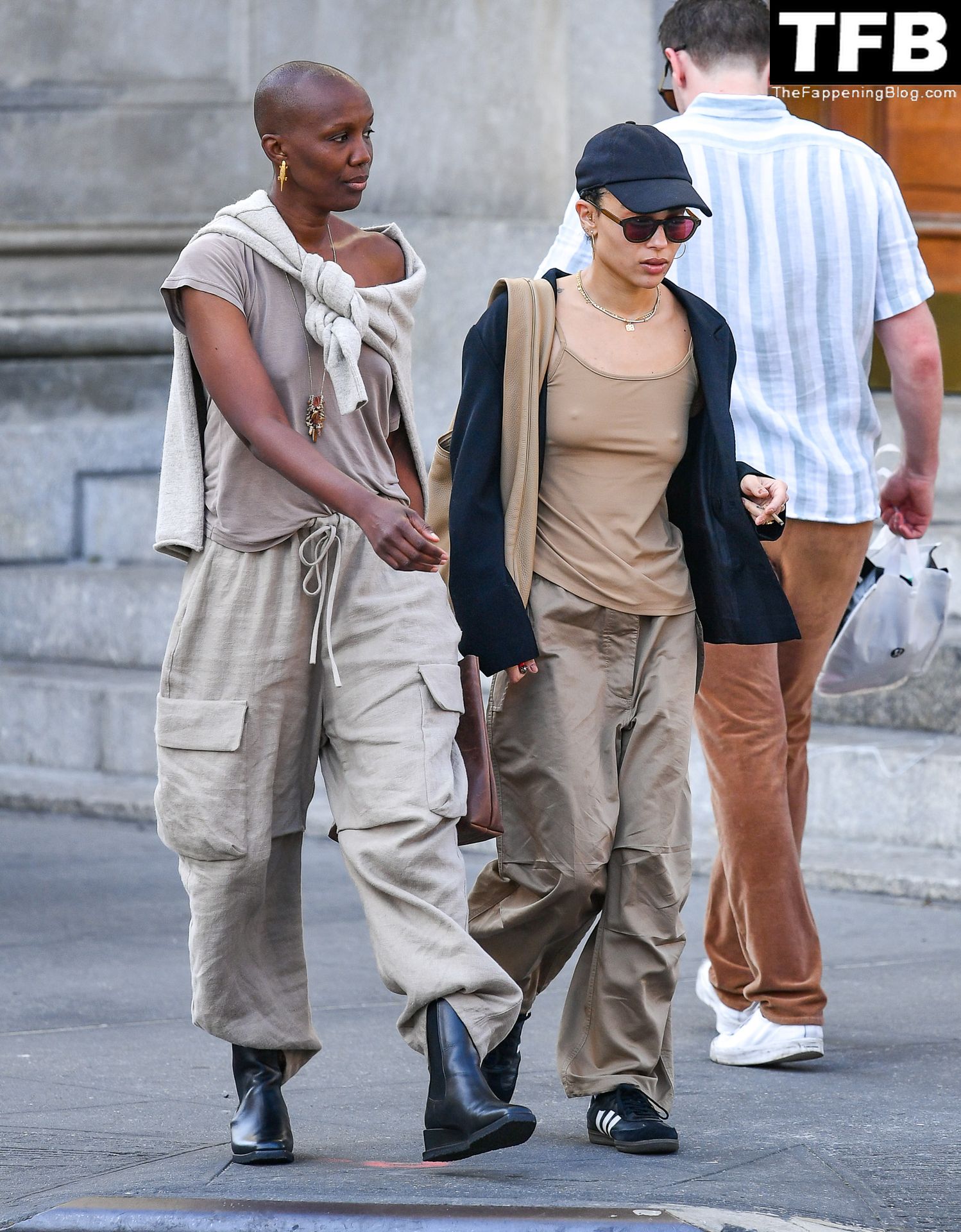 Zoe Kravitz Sexy Tits The Fappening Blog 11 - Braless Zoe Kravitz Steps Out With a Friend in NYC (13 Photos)