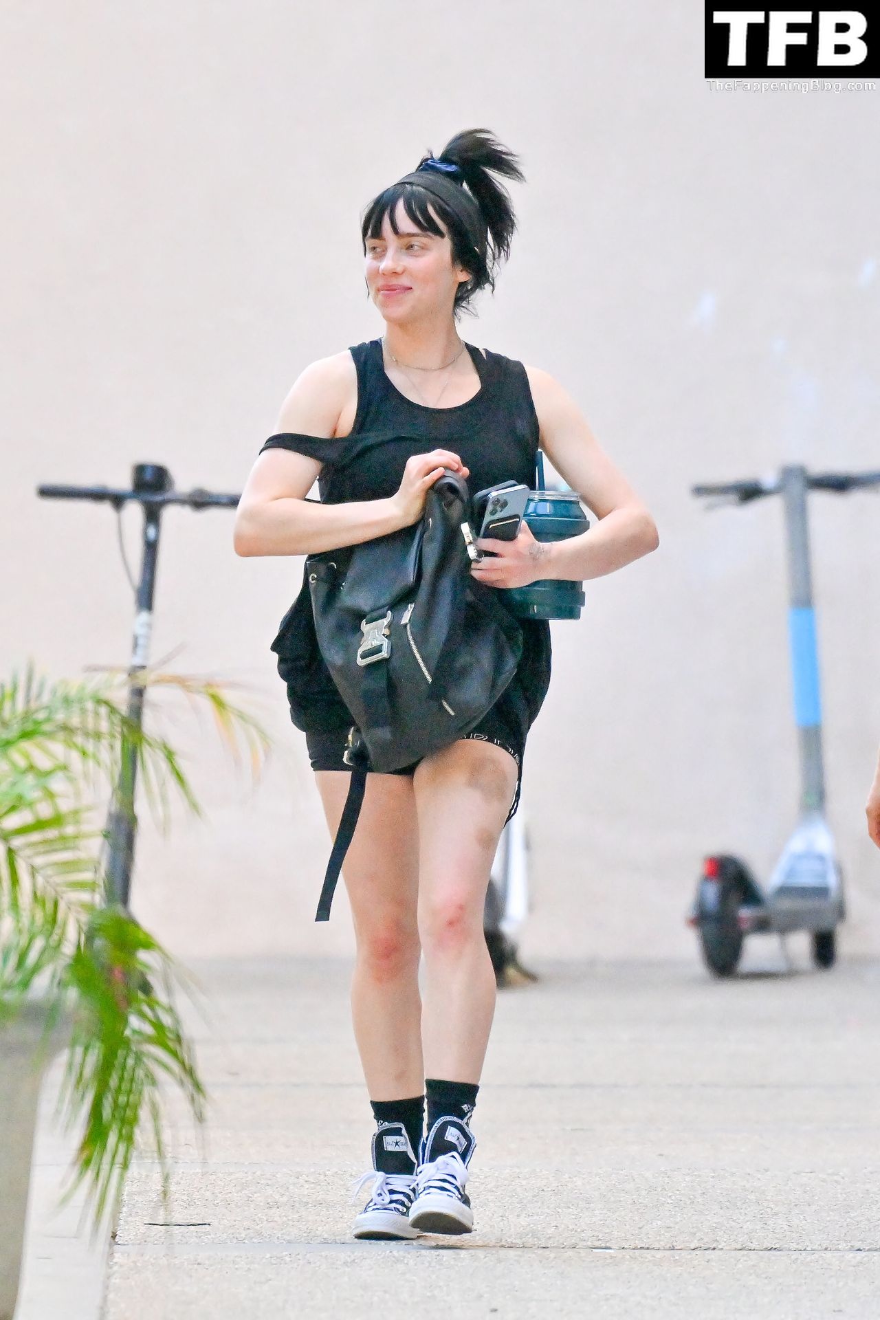 Billie Eilish Sexy The Fappening Blog 12 - Billie Eilish Keeps Up Her Fitness Regime, Stepping Out For Another Workout in Studio City (26 Photos)
