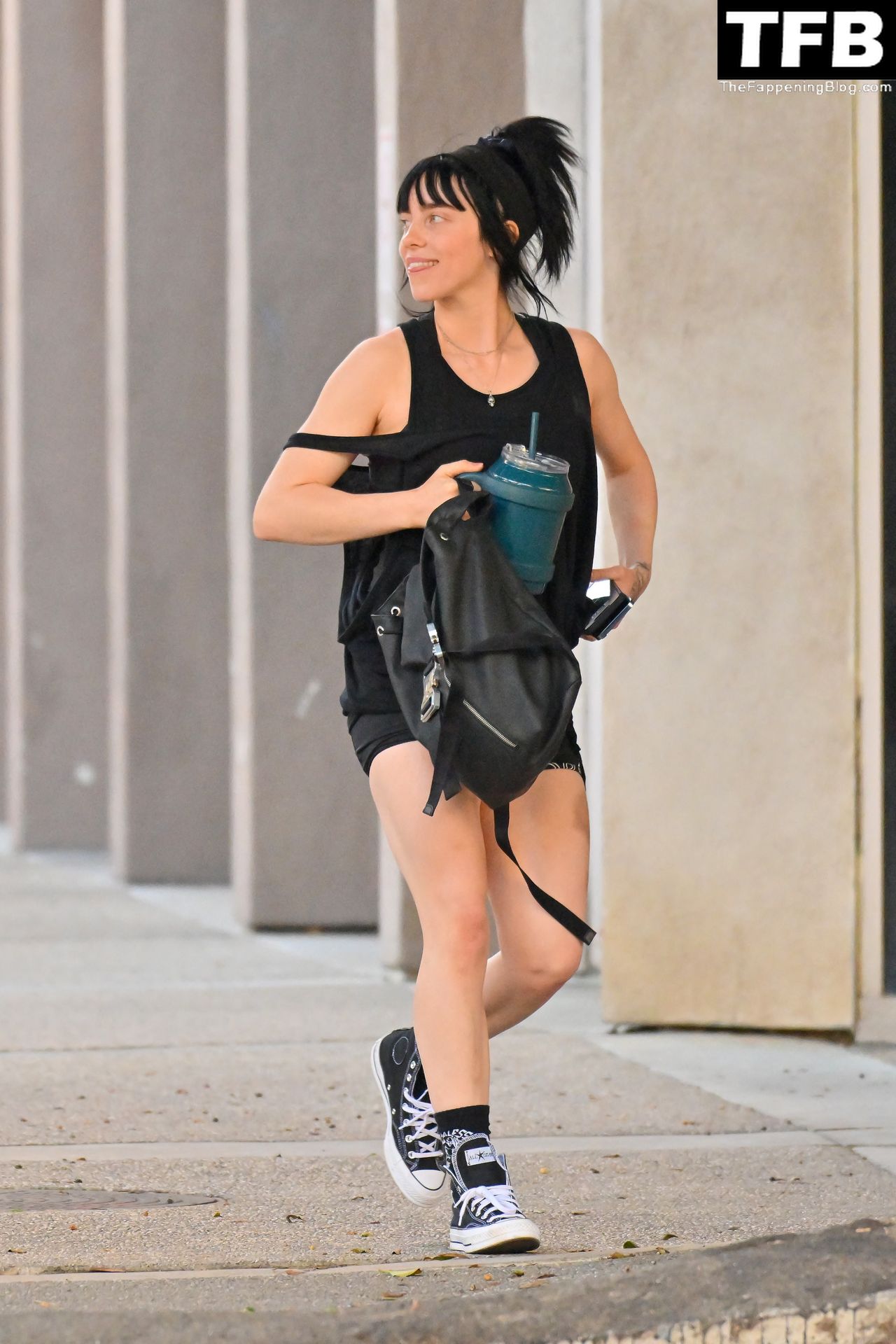 Billie Eilish Sexy The Fappening Blog 17 - Billie Eilish Keeps Up Her Fitness Regime, Stepping Out For Another Workout in Studio City (26 Photos)