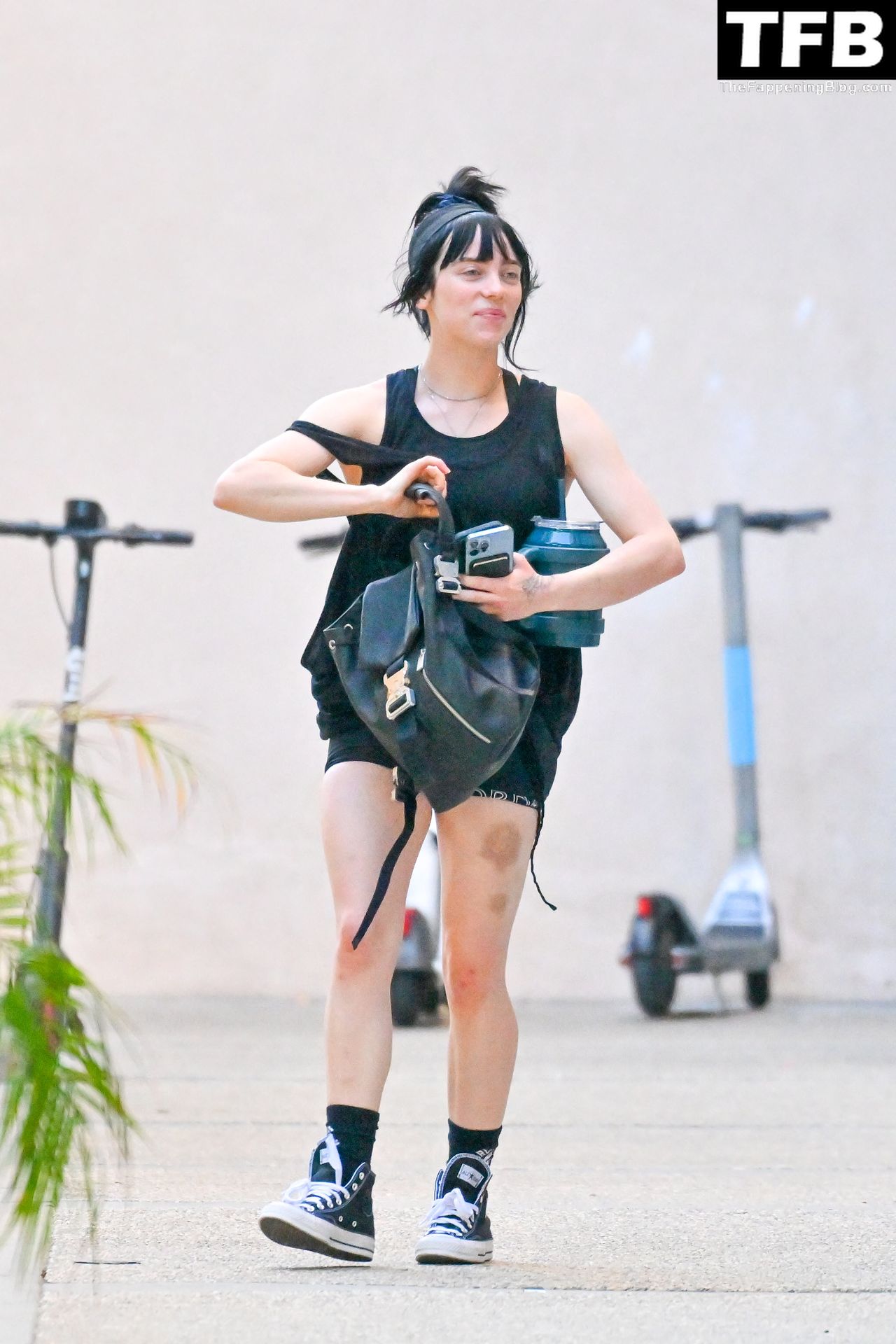 Billie Eilish Sexy The Fappening Blog 8 - Billie Eilish Keeps Up Her Fitness Regime, Stepping Out For Another Workout in Studio City (26 Photos)
