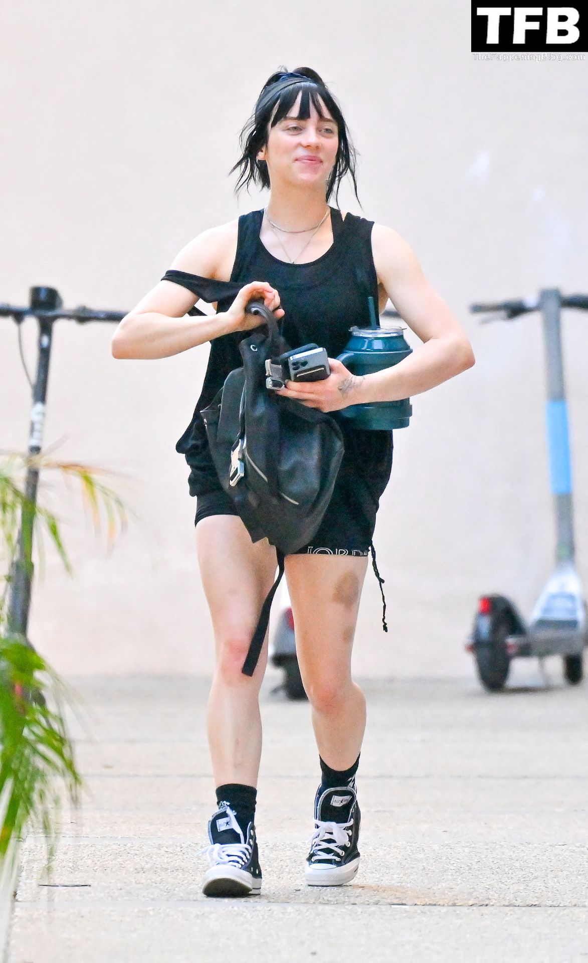 Billie Eilish Sexy The Fappening Blog 9 - Billie Eilish Keeps Up Her Fitness Regime, Stepping Out For Another Workout in Studio City (26 Photos)