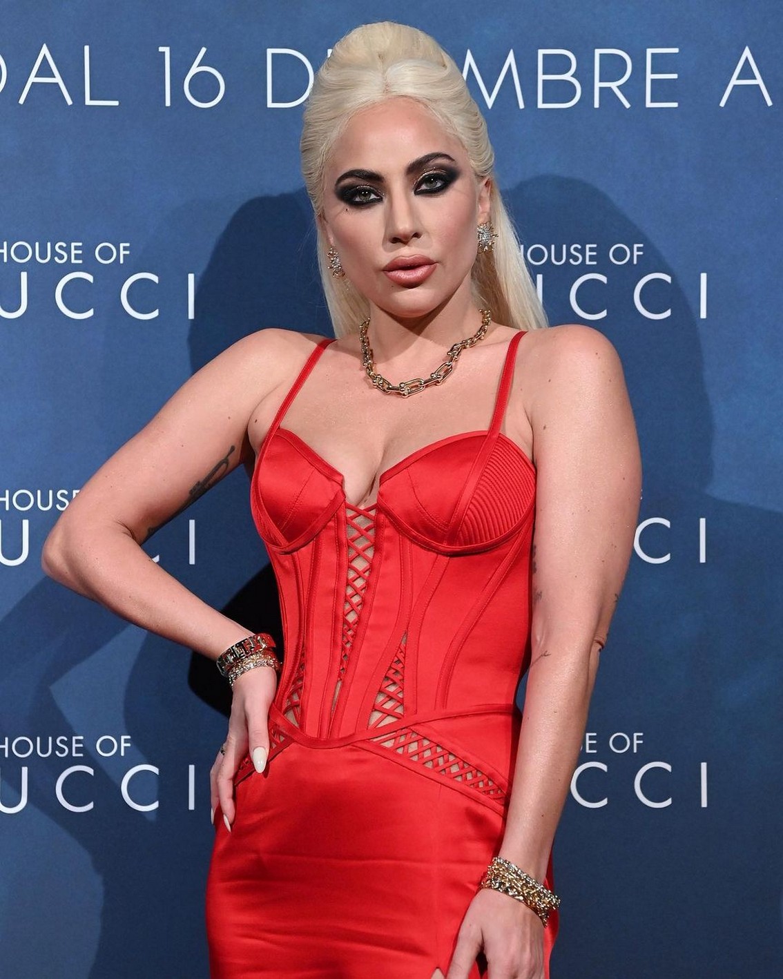 Lady Gaga Sexy TheFappening.Pro 6 - Lady Gaga Sexy In Red (6 Photos)