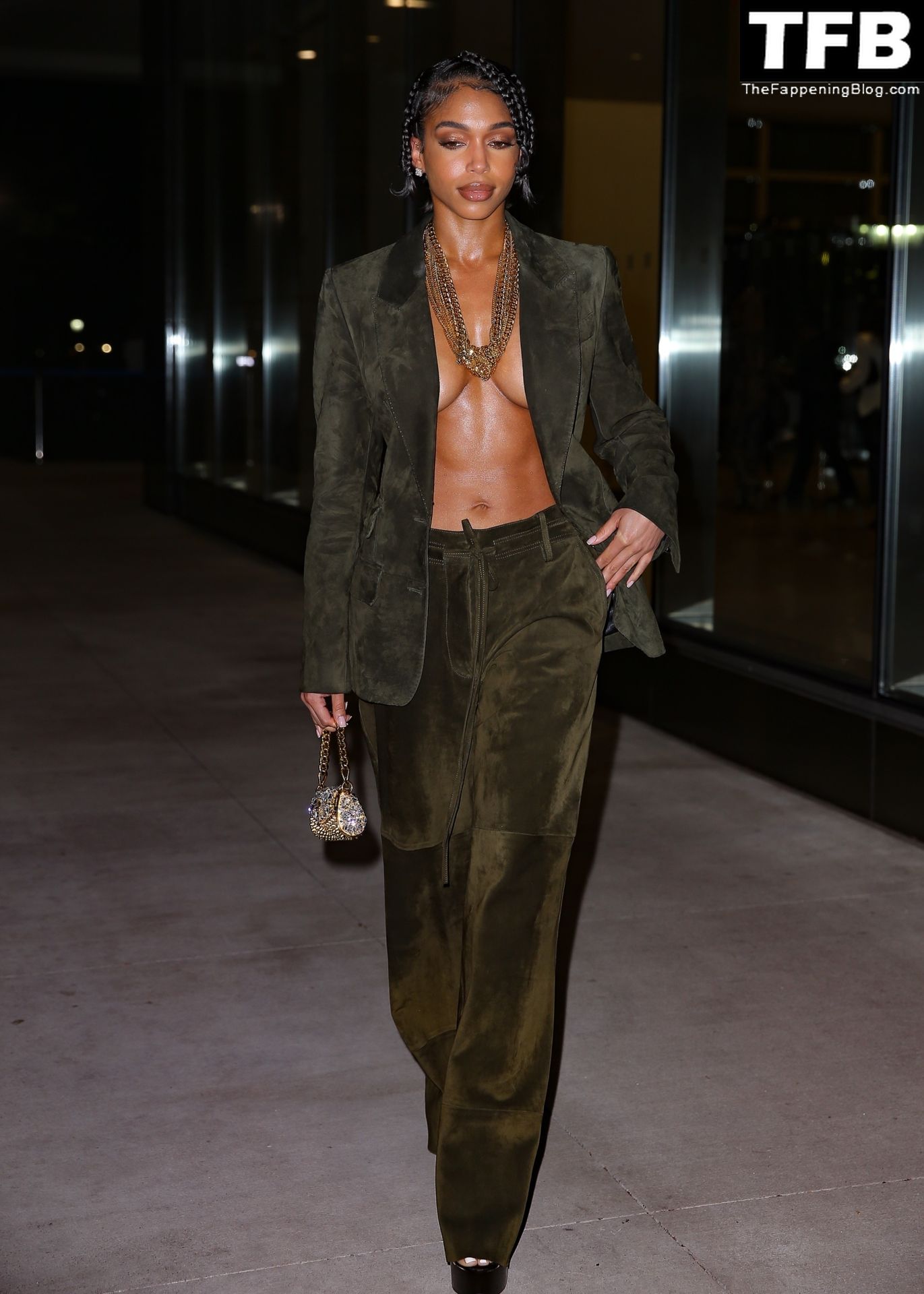 Lori Harvey Sexy The Fappening Blog 11 - Lori Harvey Shows Off Her Tits at the Tom Ford Fashion Show (38 Photos)