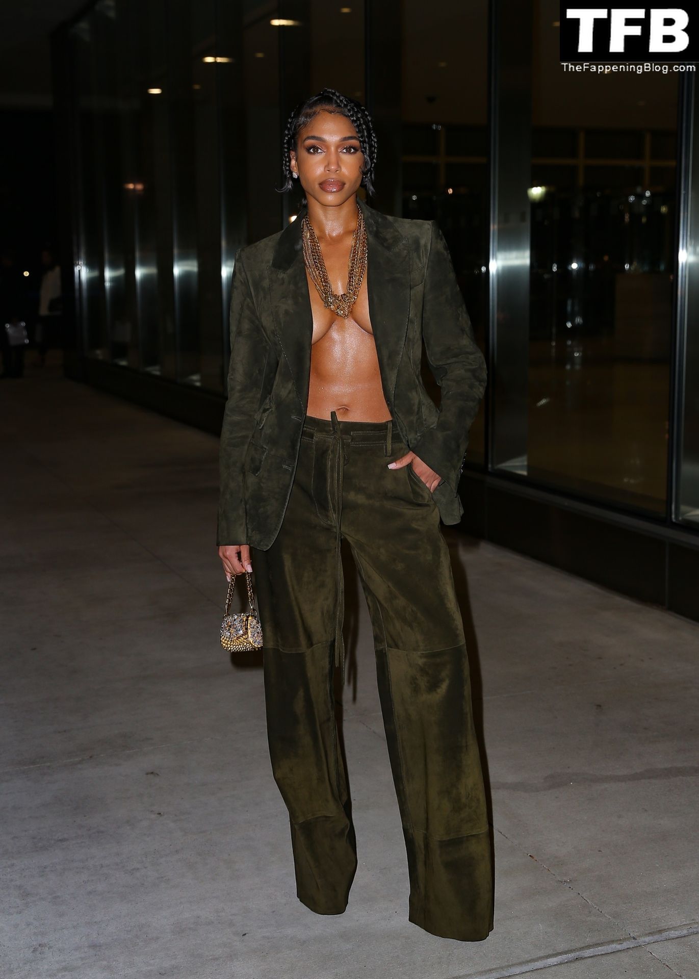Lori Harvey Sexy The Fappening Blog 13 - Lori Harvey Shows Off Her Tits at the Tom Ford Fashion Show (38 Photos)