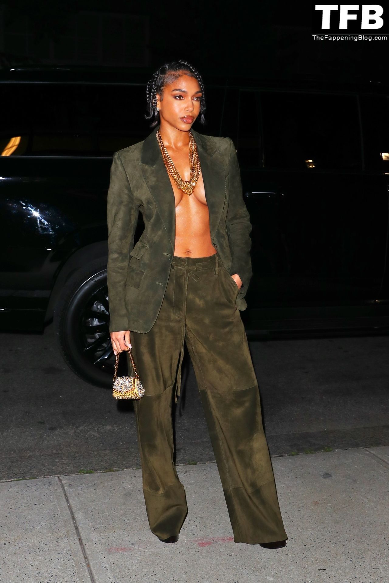 Lori Harvey Sexy The Fappening Blog 19 - Lori Harvey Shows Off Her Tits at the Tom Ford Fashion Show (38 Photos)