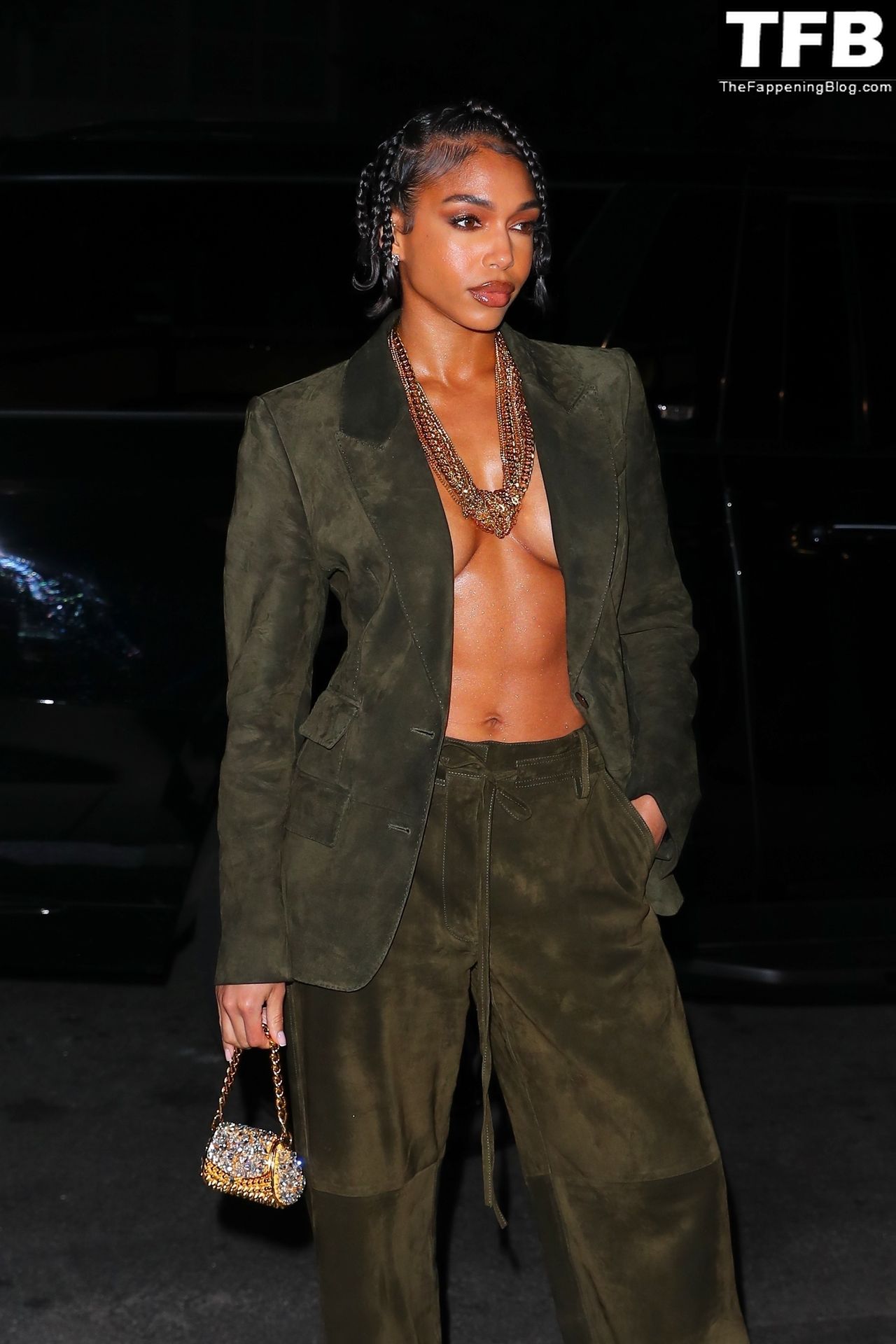 Lori Harvey Sexy The Fappening Blog 21 - Lori Harvey Shows Off Her Tits at the Tom Ford Fashion Show (38 Photos)
