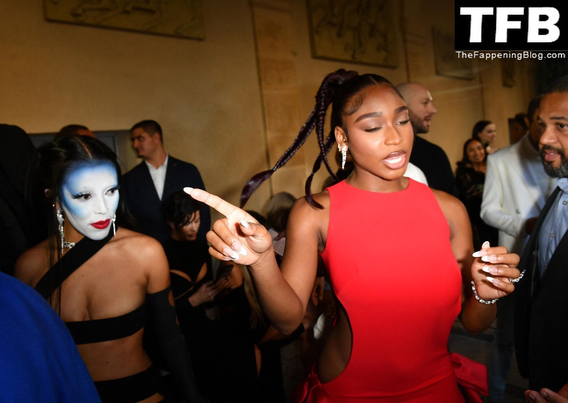 Normani Sexy The Fappening Blog 12 - Normani Looks Hot in a Red Dress Without Underwear as She Attends the Monot Womenswear Show (35 Photos)