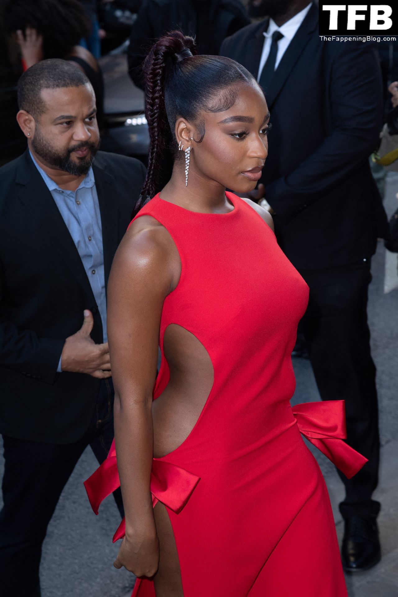 Normani Sexy The Fappening Blog 9 - Normani Looks Hot in a Red Dress Without Underwear as She Attends the Monot Womenswear Show (35 Photos)