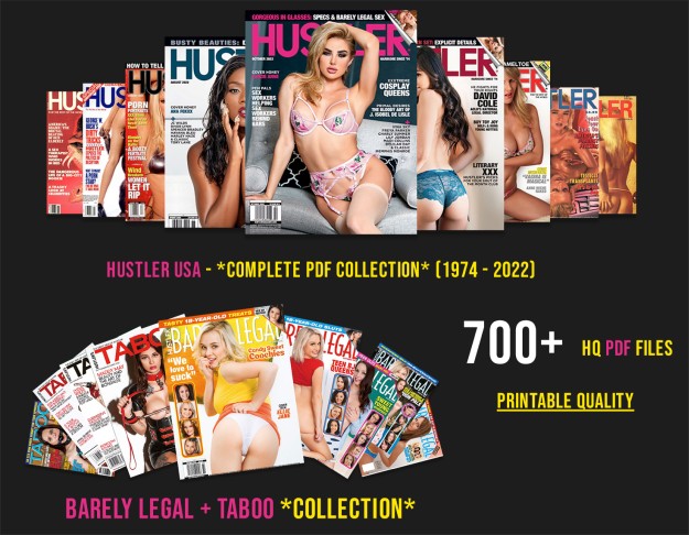 h1 - For The First Time Ever, Download The Complete Hustler Adult Magazine Digital Collection (1974 – 2022)