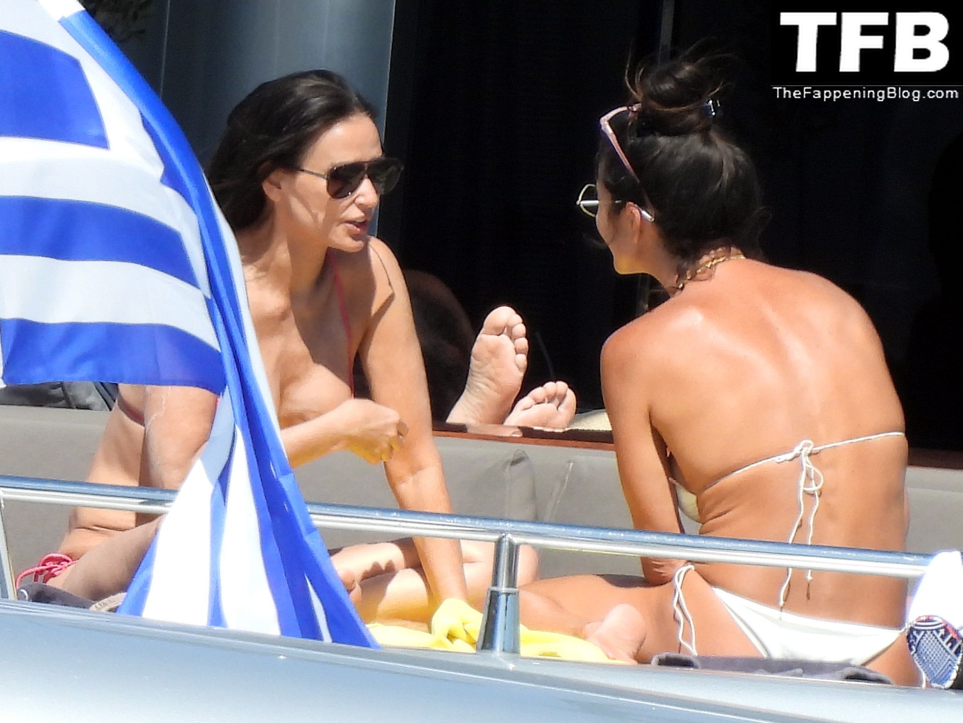 Demi Moore Sexy The Fappening Blog 33 - Demi Moore Looks Sensational at 59 in a Red Bikini on Vacation in Greece (59 Photos)