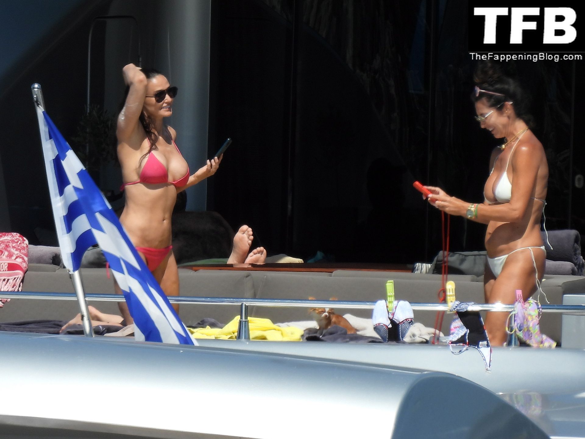 Demi Moore Sexy The Fappening Blog 37 - Demi Moore Looks Sensational at 59 in a Red Bikini on Vacation in Greece (59 Photos)