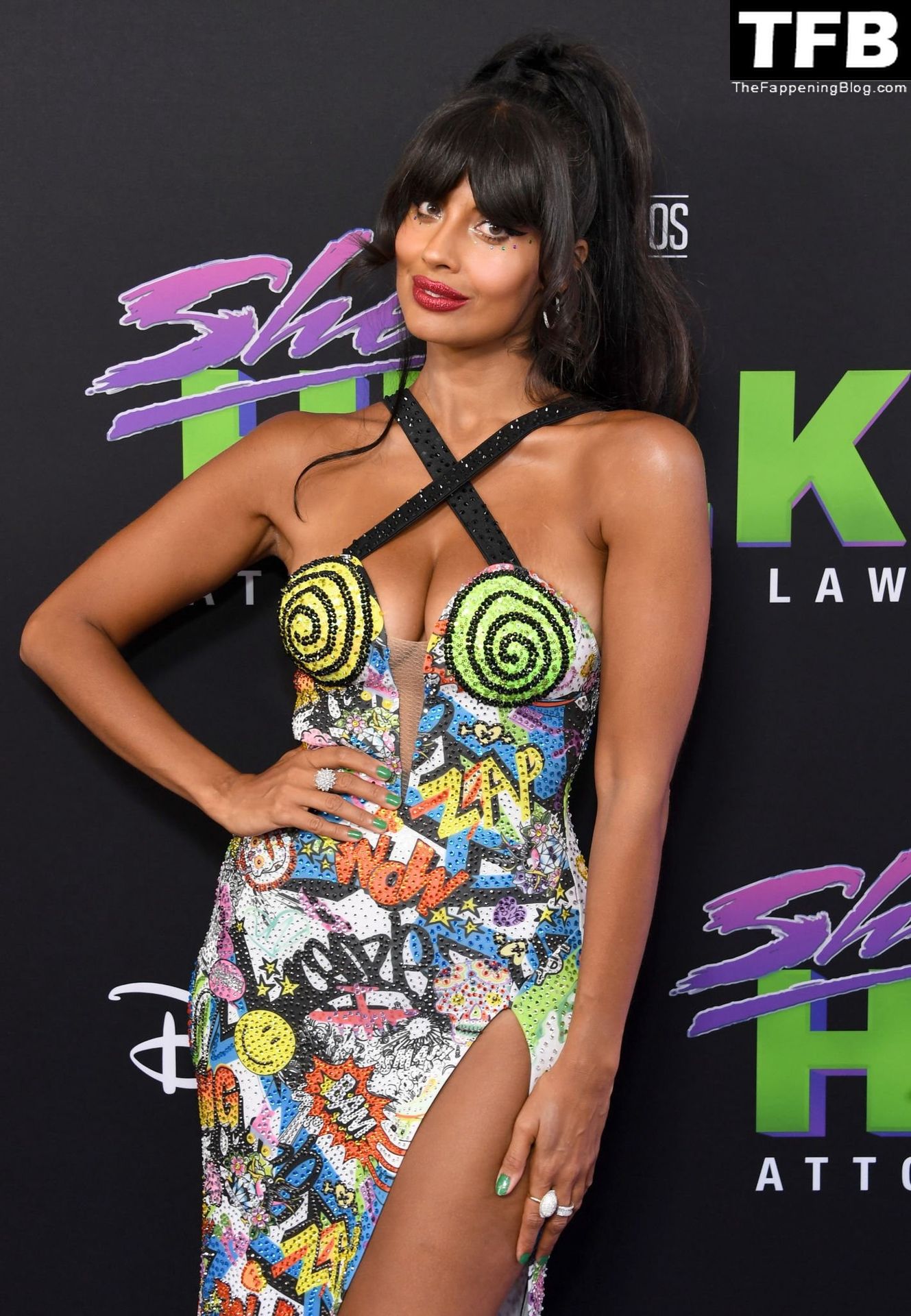 Jameela Jamil Sexy The Fappening Blog 11 - Jameela Jamil Flaunts Her Big Tits at the Premiere of Disney+’s “She Hulk: Attorney at Law” in LA (53 Photos)
