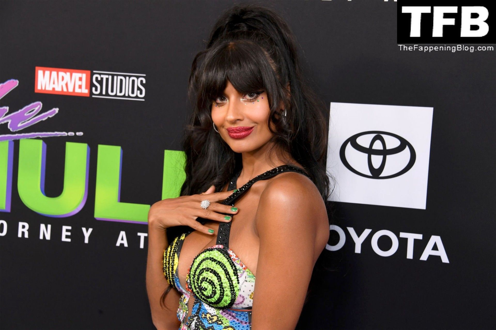 Jameela Jamil Sexy The Fappening Blog 43 - Jameela Jamil Flaunts Her Big Tits at the Premiere of Disney+’s “She Hulk: Attorney at Law” in LA (53 Photos)