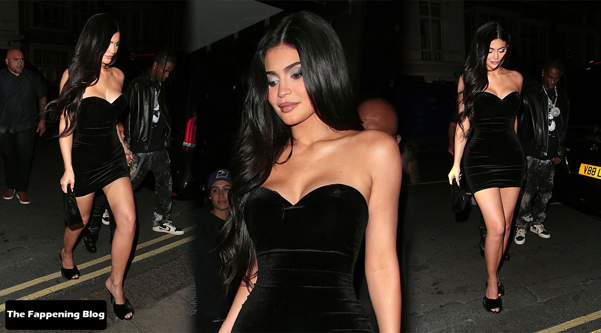 Kylie Jenner Beautiful Legs and Boob 1 - Kylie Jenner Steps Out For Dinner at Nobu London (26 Photos)
