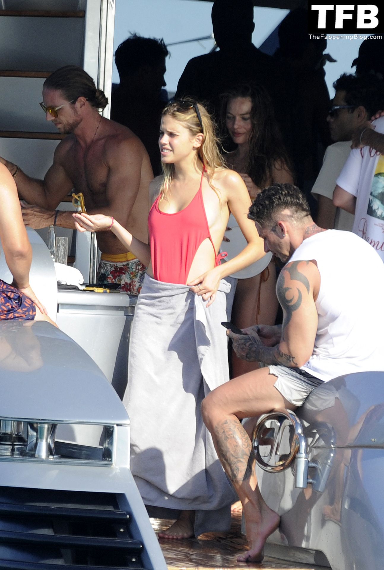 Margot Robbie Sexy The Fappening Blog 23 - Margot Robbie & Rami Malek Enjoy a Fun Boat Day in Formentera (43 Photos)