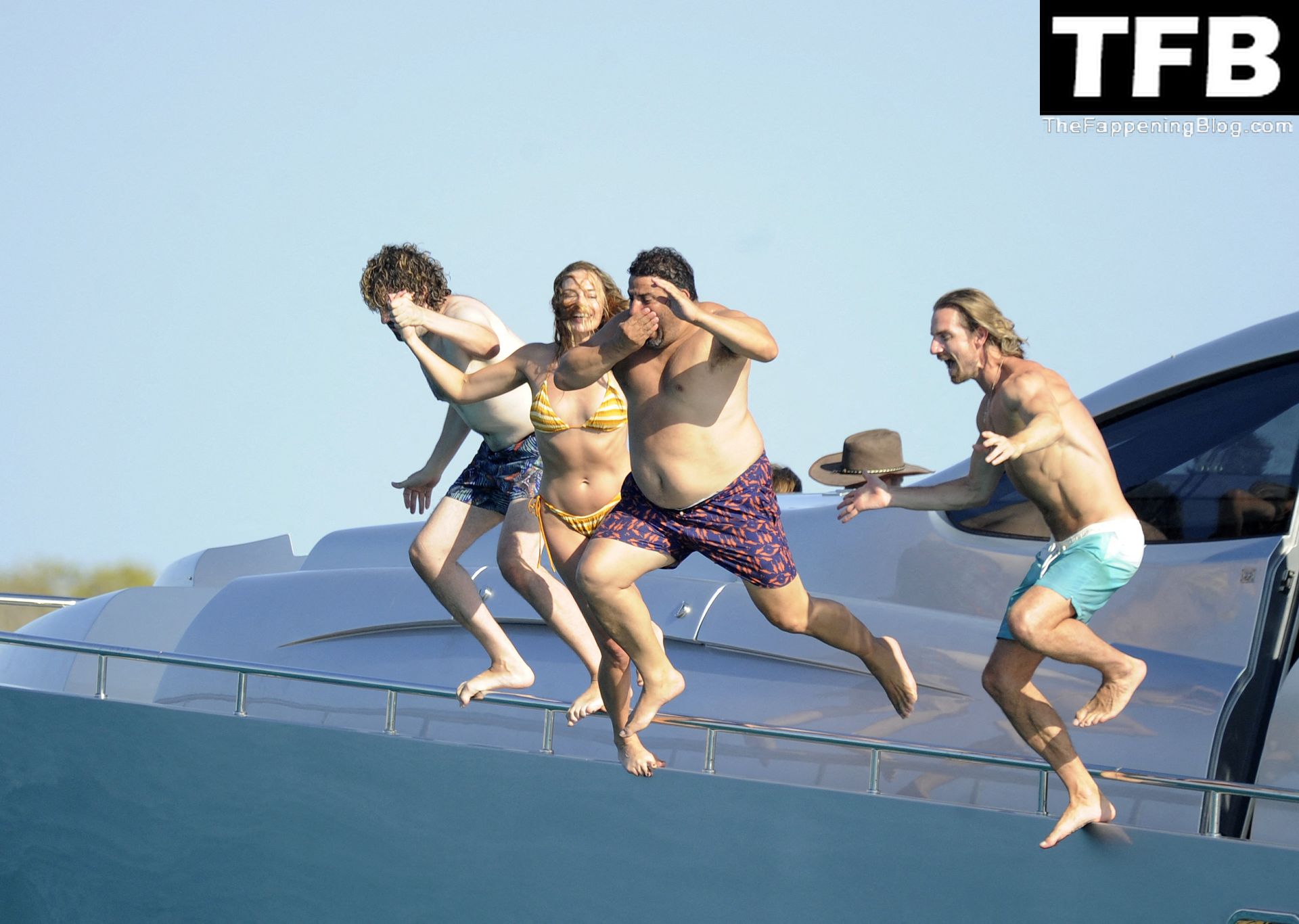 Margot Robbie Sexy The Fappening Blog 5 - Margot Robbie & Rami Malek Enjoy a Fun Boat Day in Formentera (43 Photos)