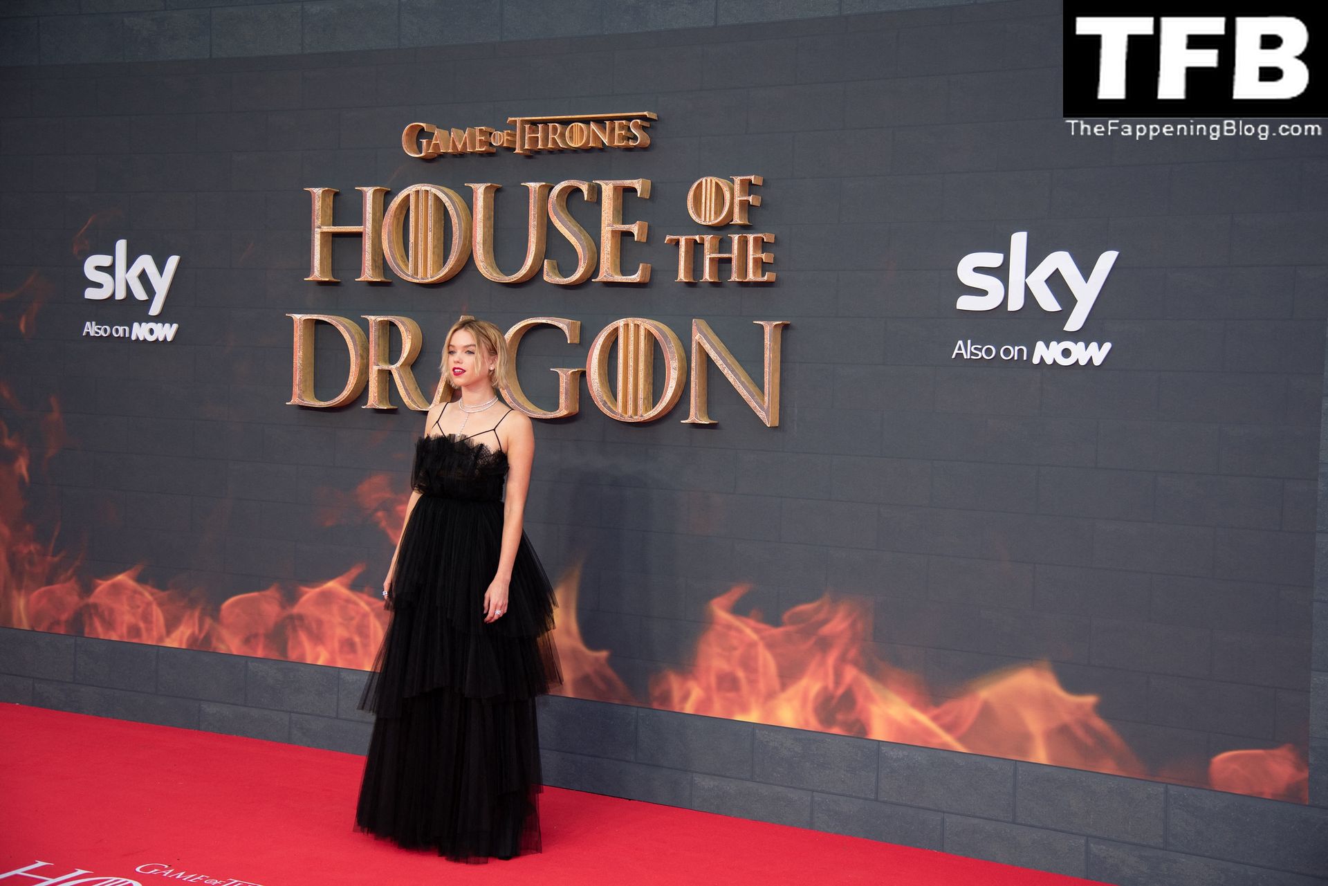 Milly Alcock Sexy The Fappening Blog 21 1 - Milly Alcock Poses in a Black Dress at the HBO’s “House of the Dragon” Premiere in London (23 Photos)