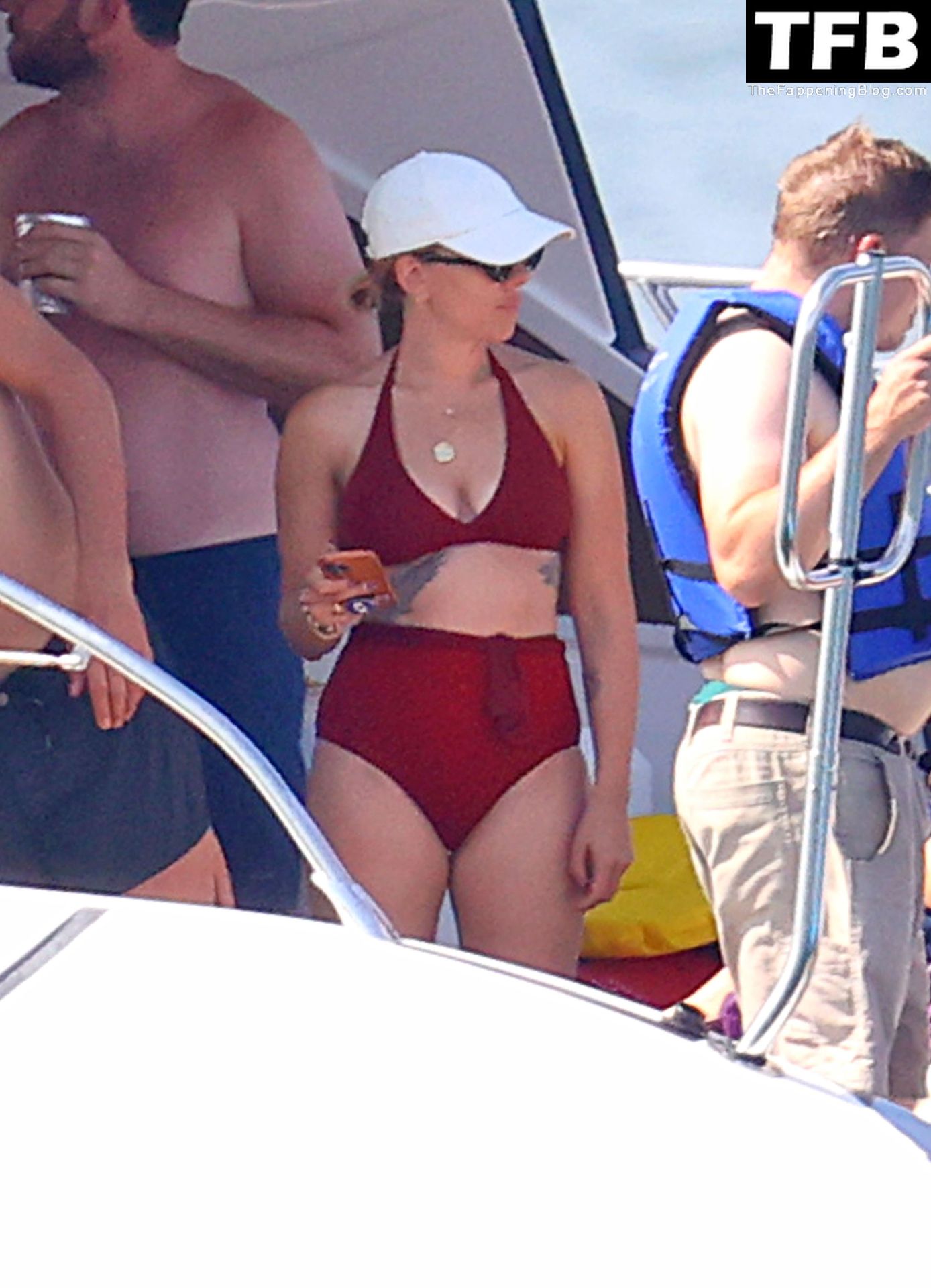 Scarlett Johansson Sexy The Fappening Blog 9 - Scarlett Johansson Hits the Ocean in a Red Bikini in East Hampton (97 Photos)
