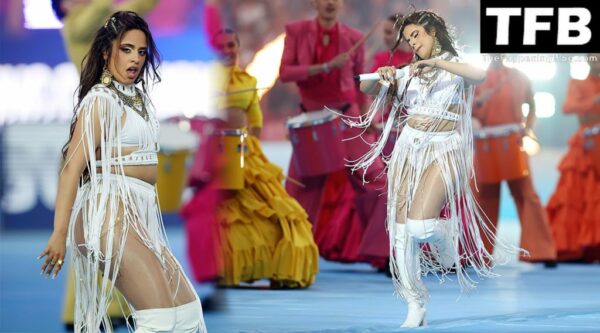 Camila Cabello Sexy Thick Body on Stage 1 thefappeningblog.com  1024x568 600x333 - Camila Cabello Flaunts Her Curves as She Performs at the Champions League Final Opening Ceremony (60 Photos)