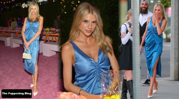 Charlotte McKinney Sexy Legs and Big Cleavage 1 thefappeningblog.com  1024x568 600x333 - Charlotte McKinney Looks Hot in a Blue Dress at the ByFar Event in WeHo (12 Photos)