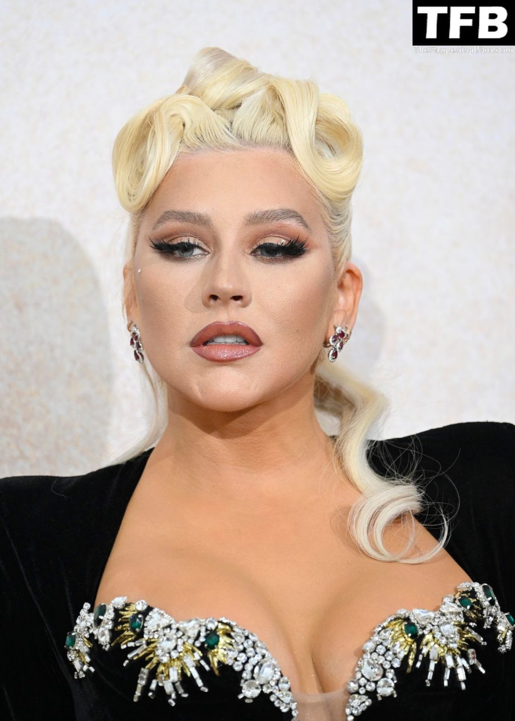 Christina Aguilera Sexy The Fappening Blog 36 1024x1433 - Christina Aguilera Displays Nice Cleavage at the amfAR Gala Cannes 2022 in Cap d’Antibes (79 Photos)