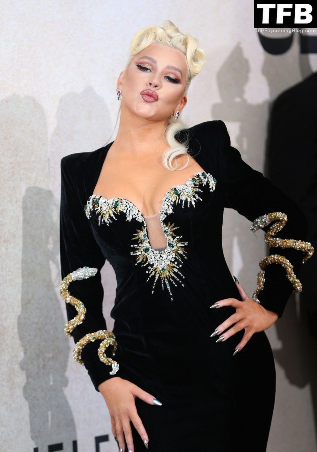 Christina Aguilera Sexy The Fappening Blog 43 1024x1459 - Christina Aguilera Displays Nice Cleavage at the amfAR Gala Cannes 2022 in Cap d’Antibes (79 Photos)