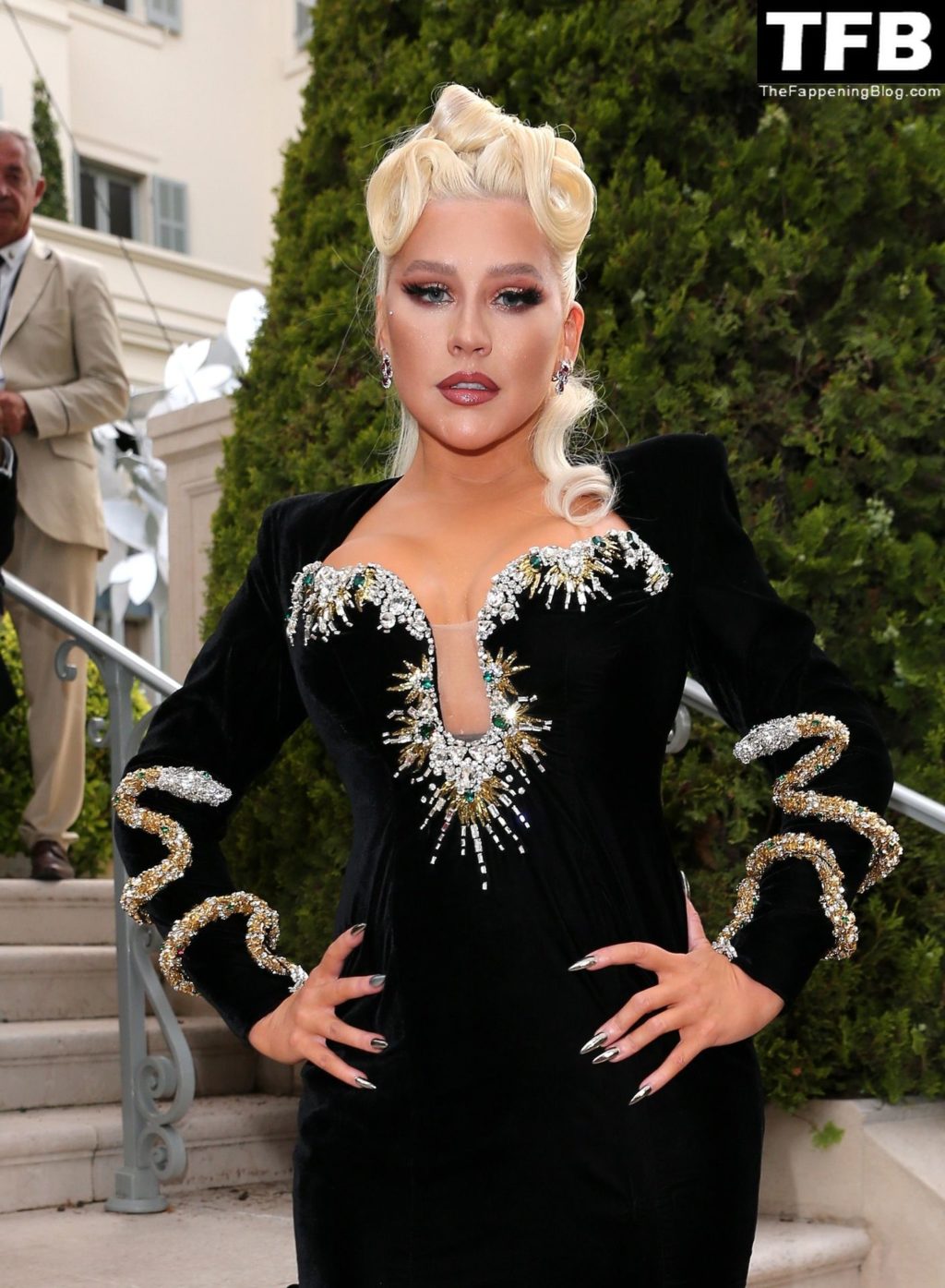 Christina Aguilera Sexy The Fappening Blog 54 1024x1395 - Christina Aguilera Displays Nice Cleavage at the amfAR Gala Cannes 2022 in Cap d’Antibes (79 Photos)