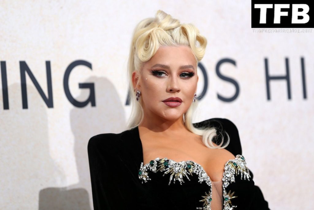 Christina Aguilera Sexy The Fappening Blog 73 1024x683 - Christina Aguilera Displays Nice Cleavage at the amfAR Gala Cannes 2022 in Cap d’Antibes (79 Photos)