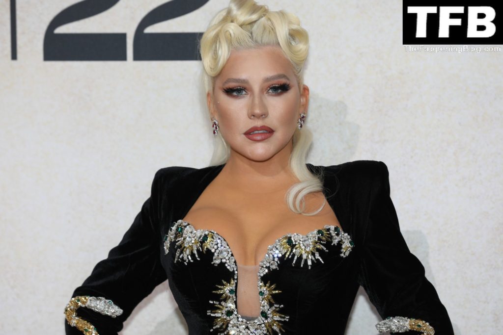 Christina Aguilera Sexy The Fappening Blog 76 1024x683 - Christina Aguilera Displays Nice Cleavage at the amfAR Gala Cannes 2022 in Cap d’Antibes (79 Photos)