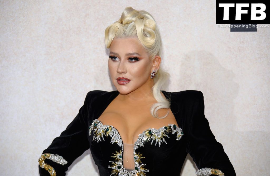 Christina Aguilera Sexy The Fappening Blog 79 1024x669 - Christina Aguilera Displays Nice Cleavage at the amfAR Gala Cannes 2022 in Cap d’Antibes (79 Photos)