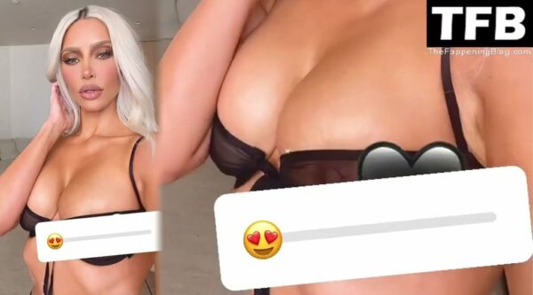 Kim Kardashian Sexy Nipple in See Through Bra 1 thefappeningblog.com  1024x568 600x333 - Kim Kardashian Flashes Her Nude Tit (6 Pics + Video)