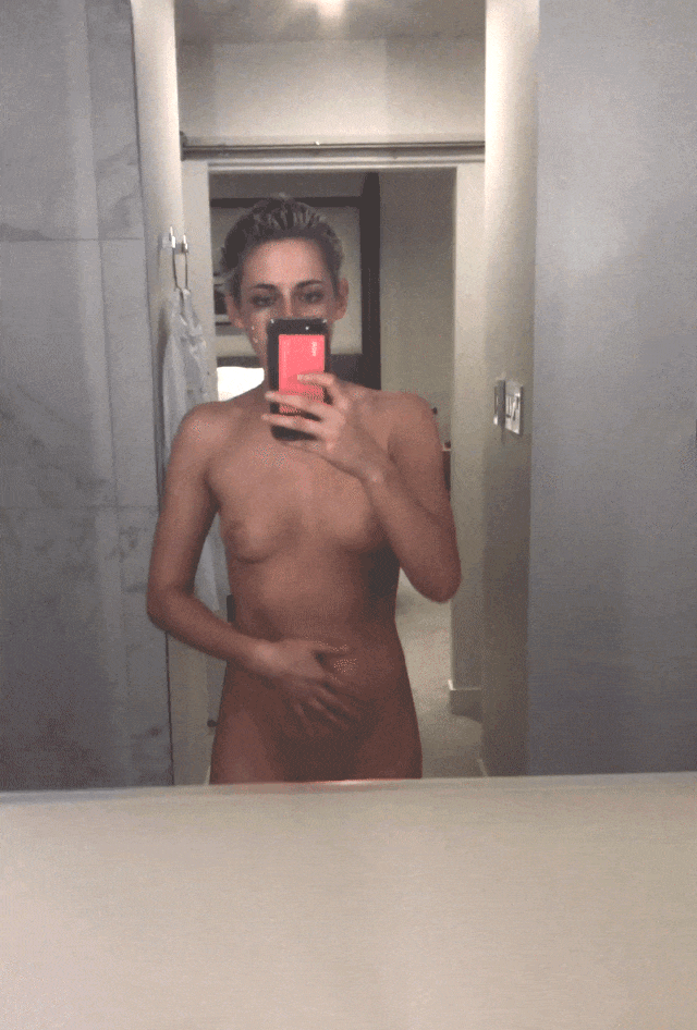 Kristen Stewart Leaked GIF 2 - Kristen Stewart Nude Selfie In Mirror (New Leaked Photos + Videos And GIFs)