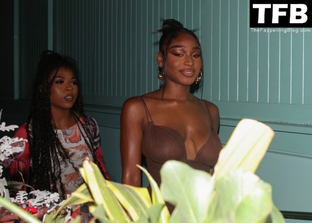 Normani Braless The Fappening Blog 11 1024x732 - Normani Shows Her Boobs as She Arrives at the Dolce & Gabbana Party in Hollywood (47 Photos)