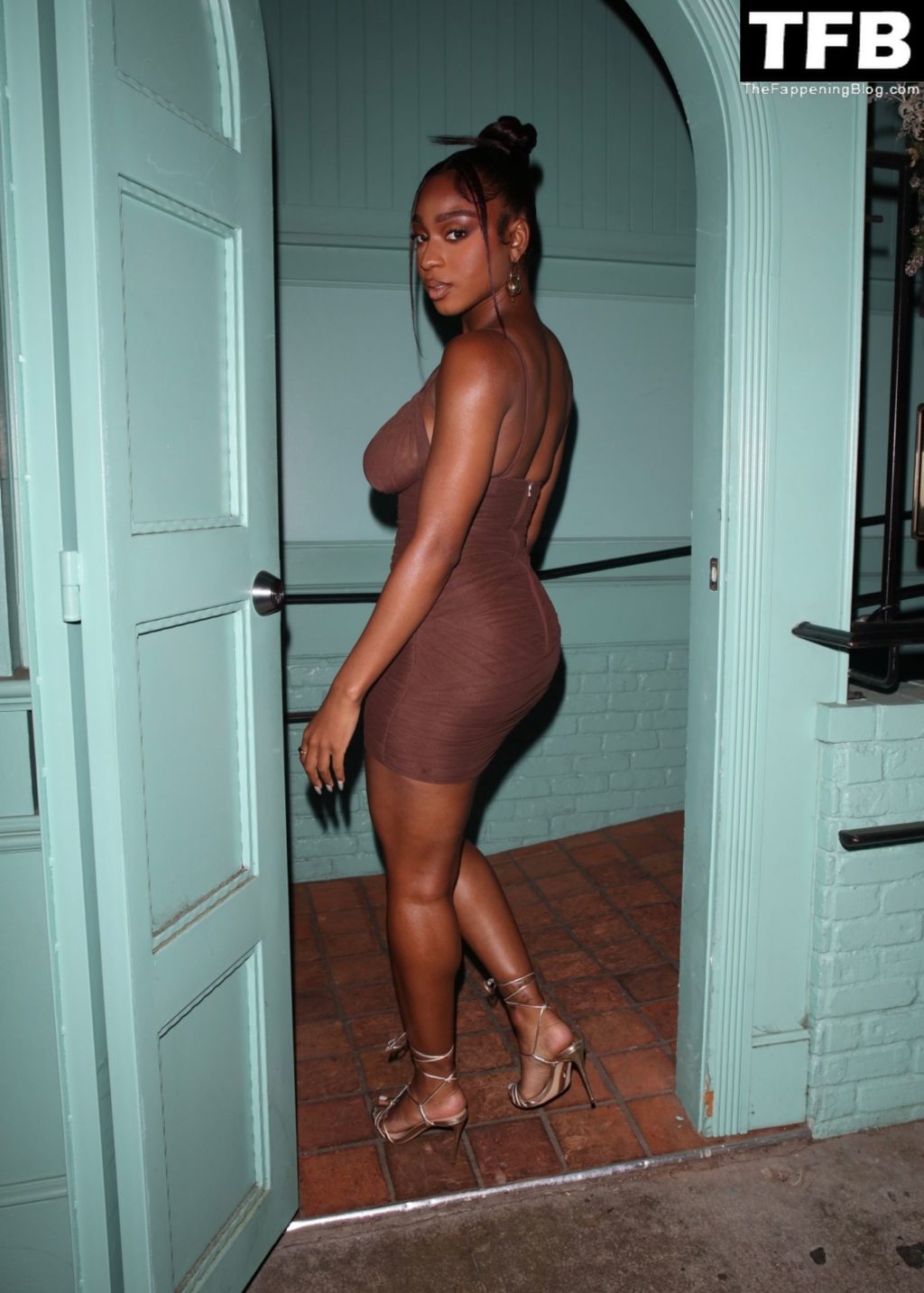 Normani Braless The Fappening Blog 42 1024x1433 - Normani Shows Her Boobs as She Arrives at the Dolce & Gabbana Party in Hollywood (47 Photos)