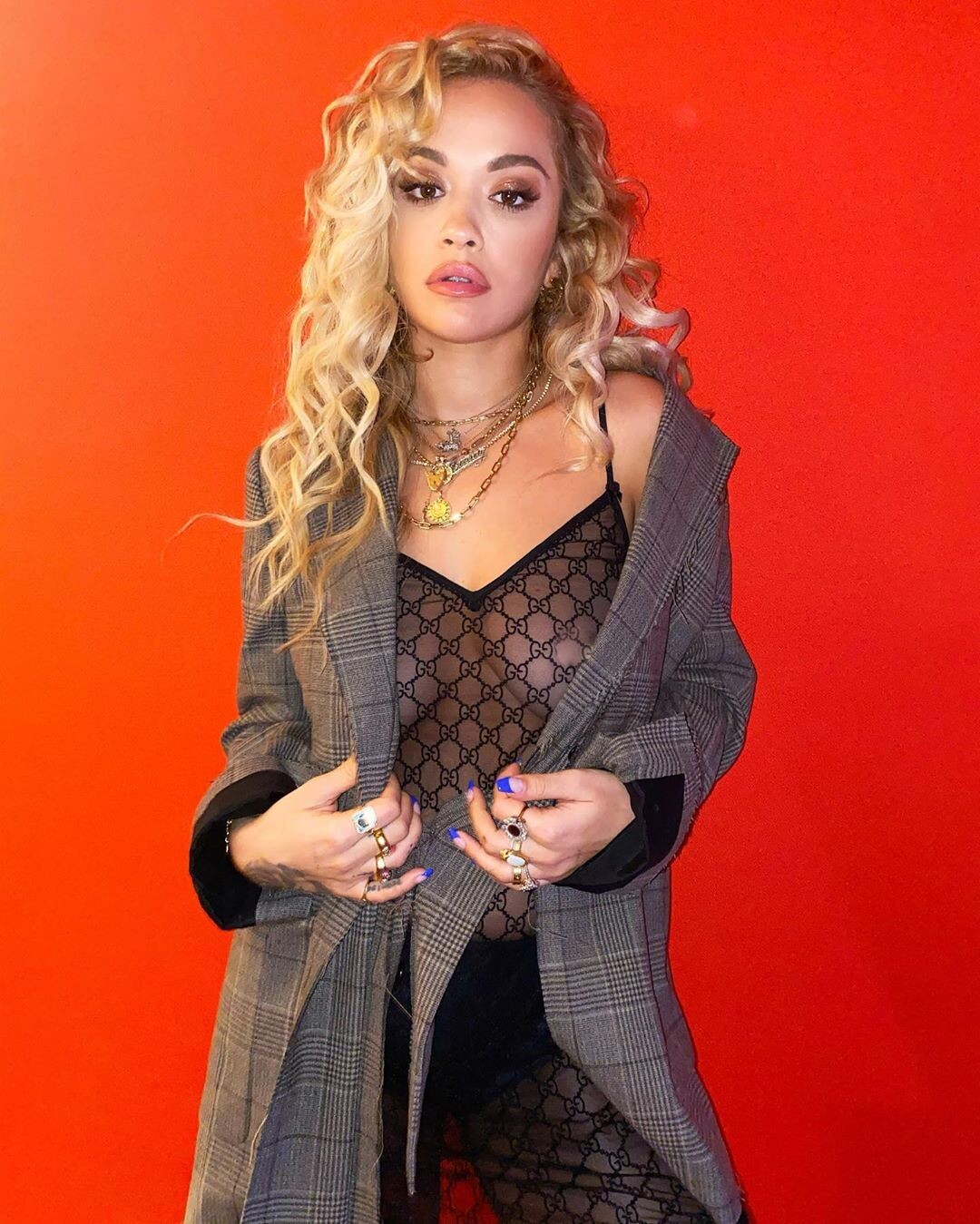 Rita Ora Showed Her Tits Without A Bra In The Recording Studio TheFappeningPro 2 - Rita Ora In See Through Top (26 Photos)