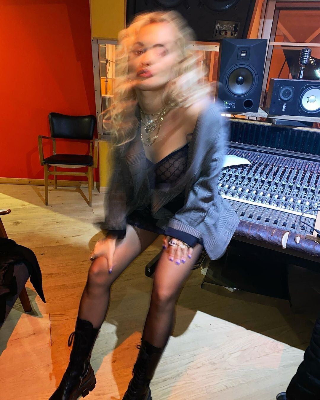 Rita Ora Showed Her Tits Without A Bra In The Recording Studio TheFappeningPro 3 - Rita Ora In See Through Top (26 Photos)