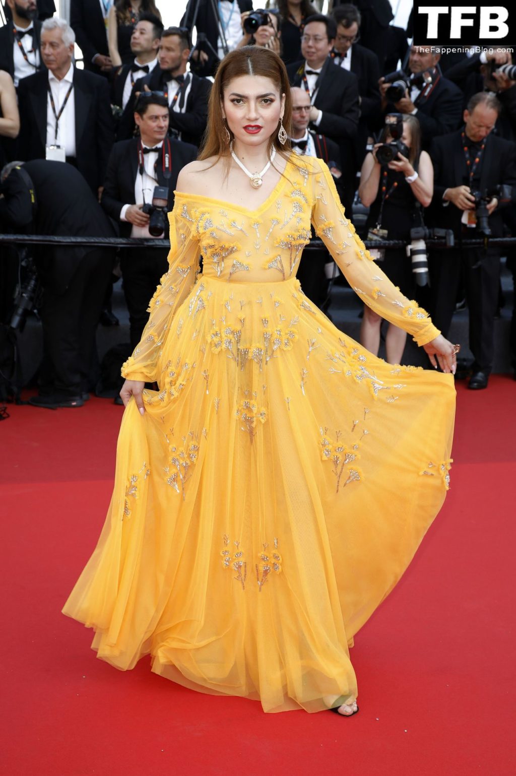 Blanca Blanco Sexy The Fappening Blog 14 2 1024x1540 - Blanca Blanco Looks Hot in a See-Through Yellow Dress at the 75th Annual Cannes Film Festival (25 Photos)