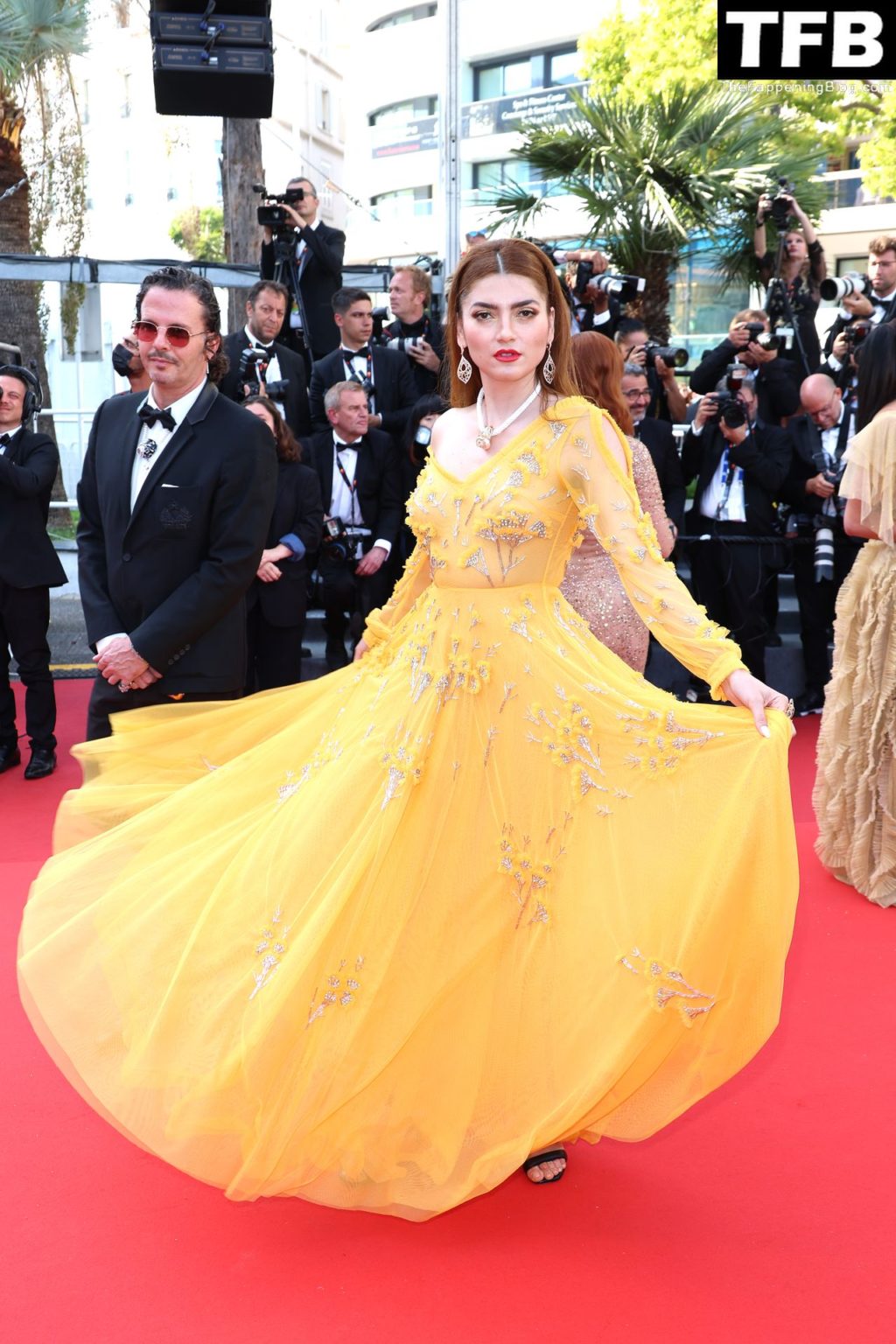 Blanca Blanco Sexy The Fappening Blog 5 2 1024x1536 - Blanca Blanco Looks Hot in a See-Through Yellow Dress at the 75th Annual Cannes Film Festival (25 Photos)