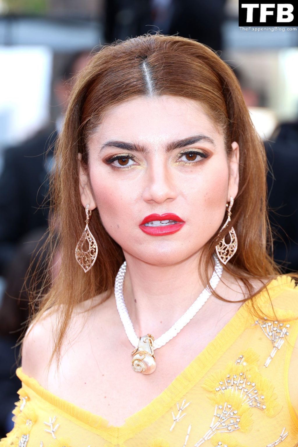 Blanca Blanco Sexy The Fappening Blog 6 2 1024x1536 - Blanca Blanco Looks Hot in a See-Through Yellow Dress at the 75th Annual Cannes Film Festival (25 Photos)