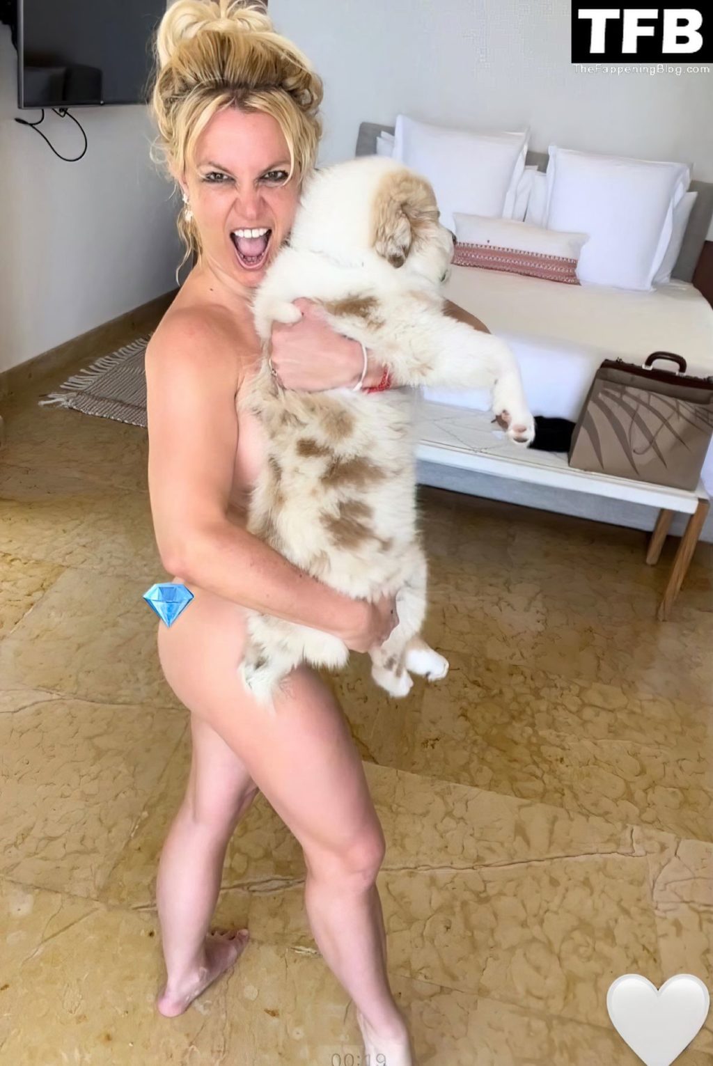 Britney Spears Nude 2 1 thefappeningblog.com  1024x1531 - Britney Spears Poses Naked With Her Pooch (6 Photos)