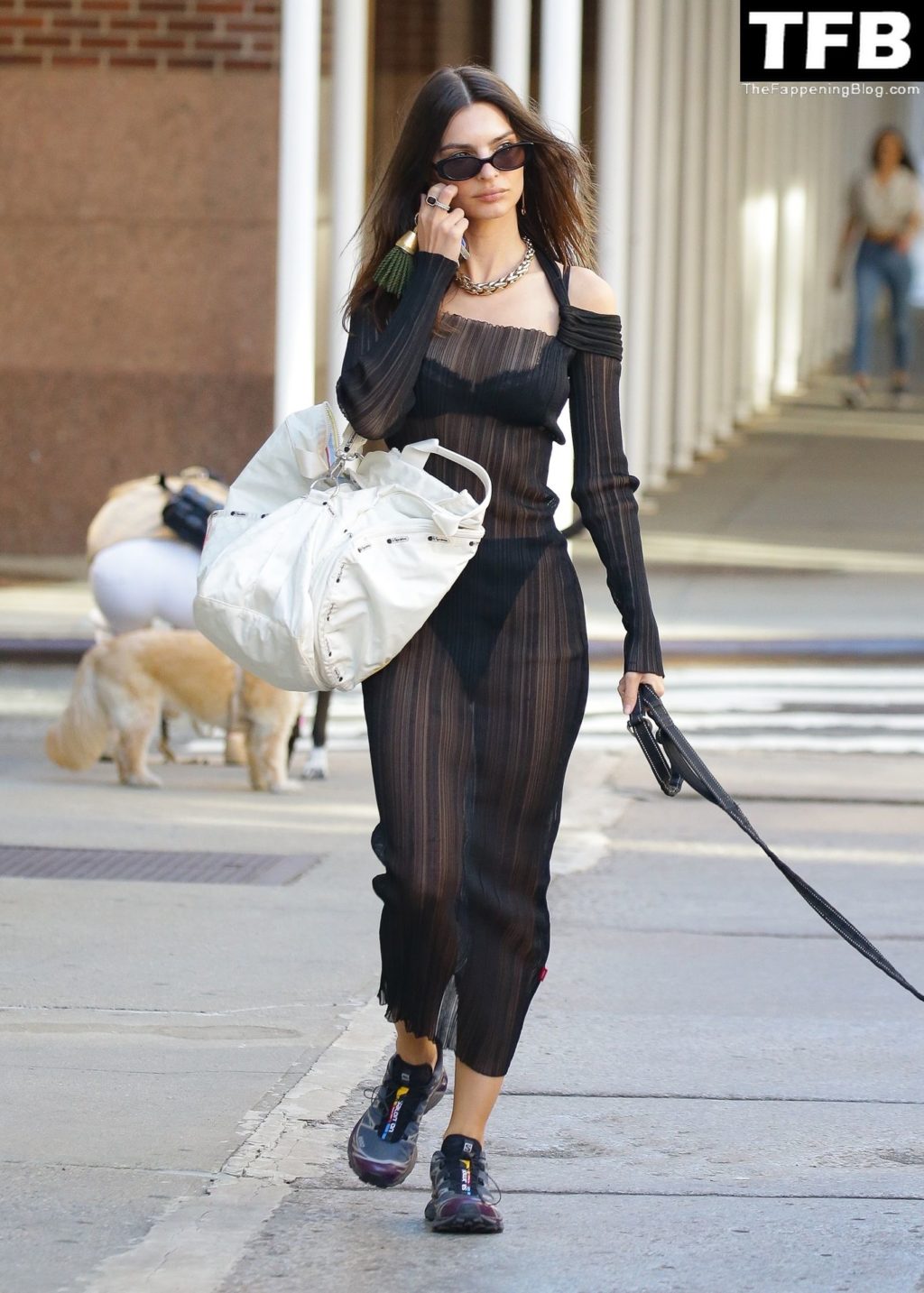Emily Ratajkowski Sexy The Fappening Blog 6 2 1024x1433 - Emily Ratajkowski Bares It All in a See-Through Dress While Out Walking Her Dog in New York (33 Photos)