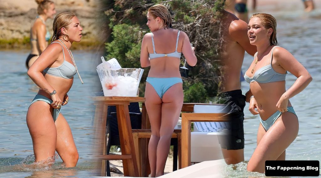 Florence Pugh Sexy Ass and SMall Boobs 1 thefappeningblog.com  1024x568 - Florence Pugh & Will Poulter Enjoy a Flirty Beach Day in Ibiza (14 Photos)