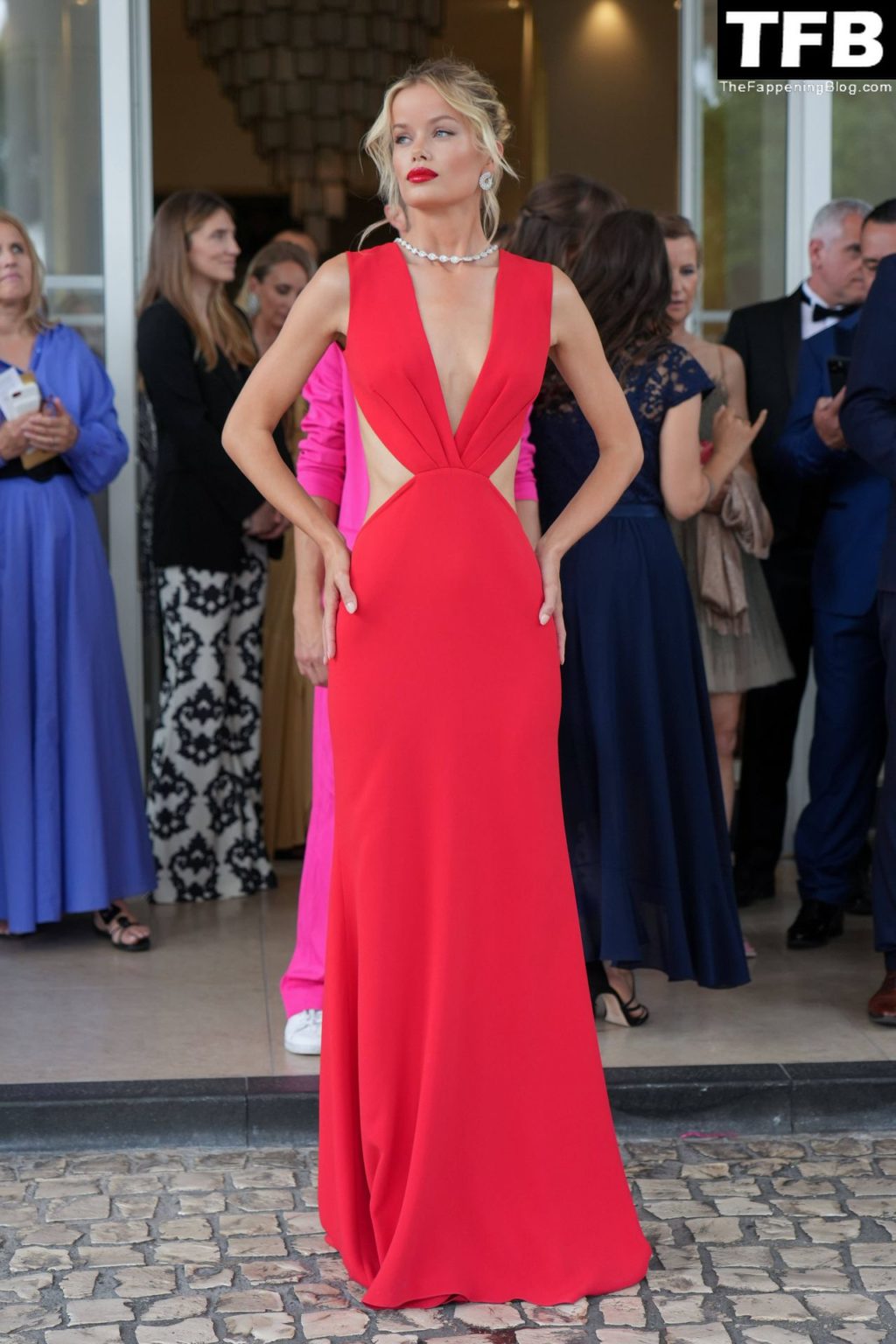 Frida Aasen Sexy The Fappening Blog 147 1024x1536 - Frida Aasen Looks Stunning in a Red Dress at the 75th Annual Cannes Film Festival (153 Photos)